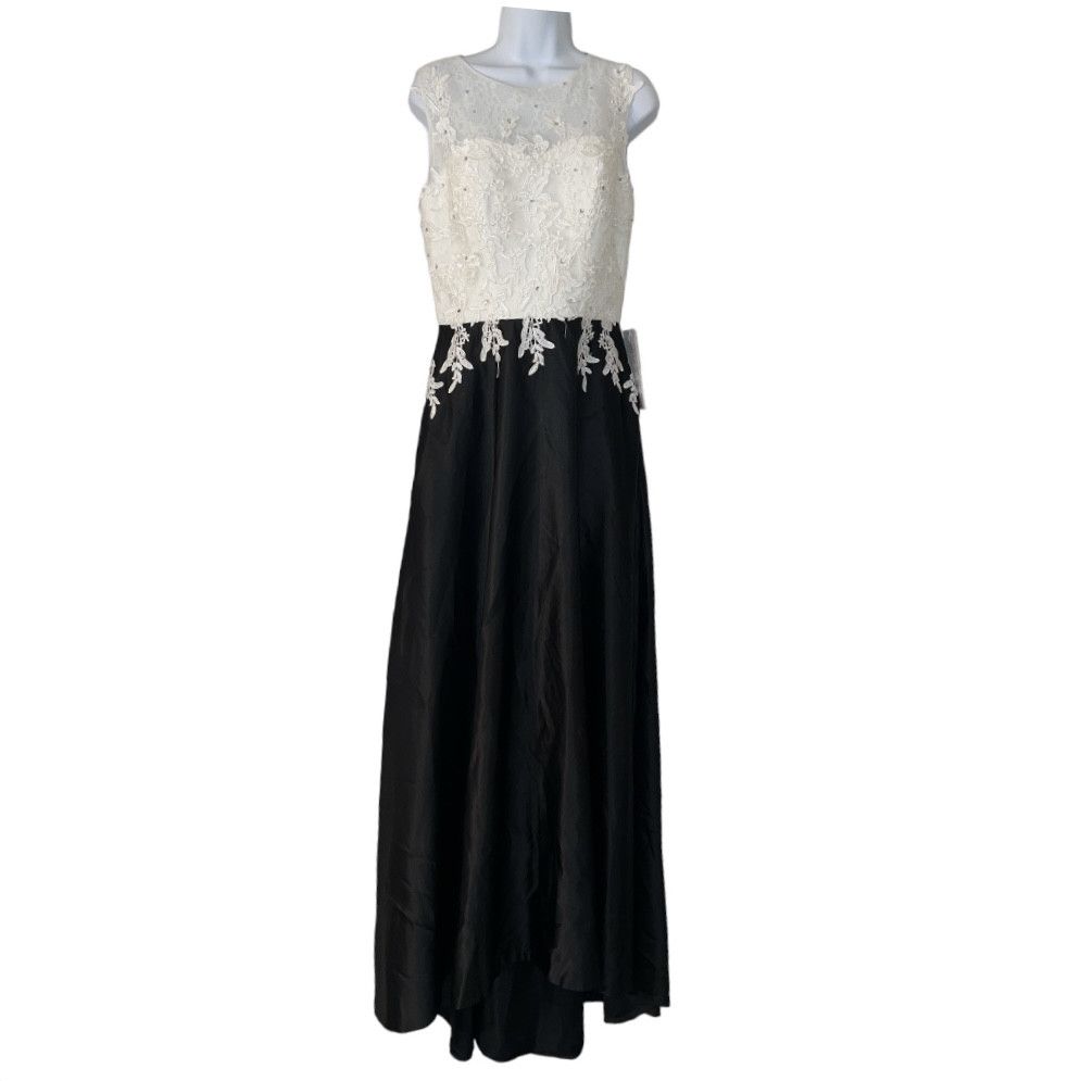 The Unbranded Brand jjs house A-Line Sweep Train Satin Evening Dress Size M / US 6-8 / IT 42-44 - 7 Thumbnail