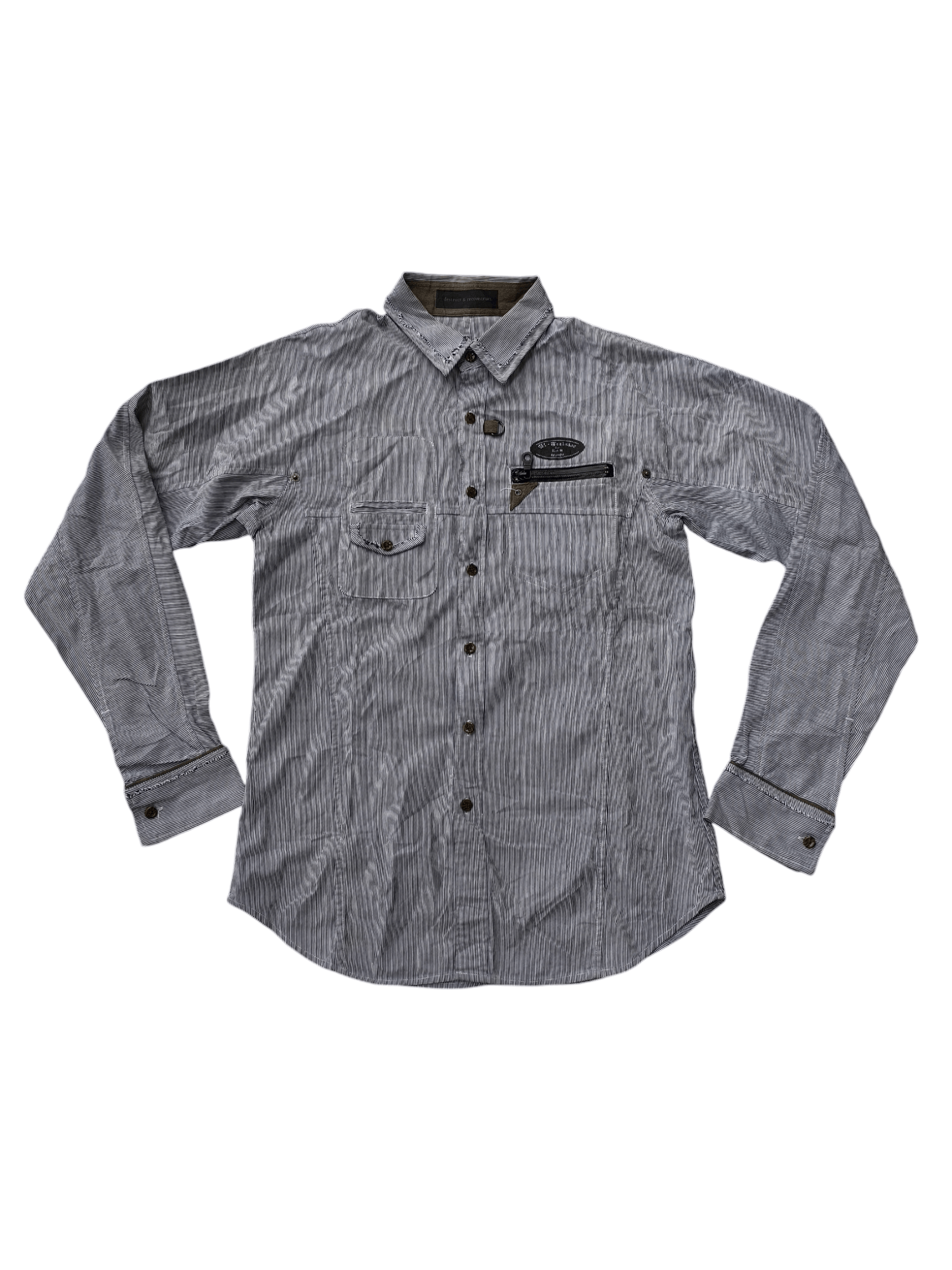 Japanese Brand × PPFM JAPAN PPFM HICKORY STRIPE SHIRT Size US S / EU 44-46 / 1 - 2 Thumbnail