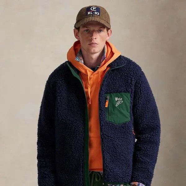 Polo Ralph Lauren Polo Ralph Lauren Winged Foot Logo Pile Fleece Jacket Sz XL Size US XL / EU 56 / 4 - 1 Thumbnail