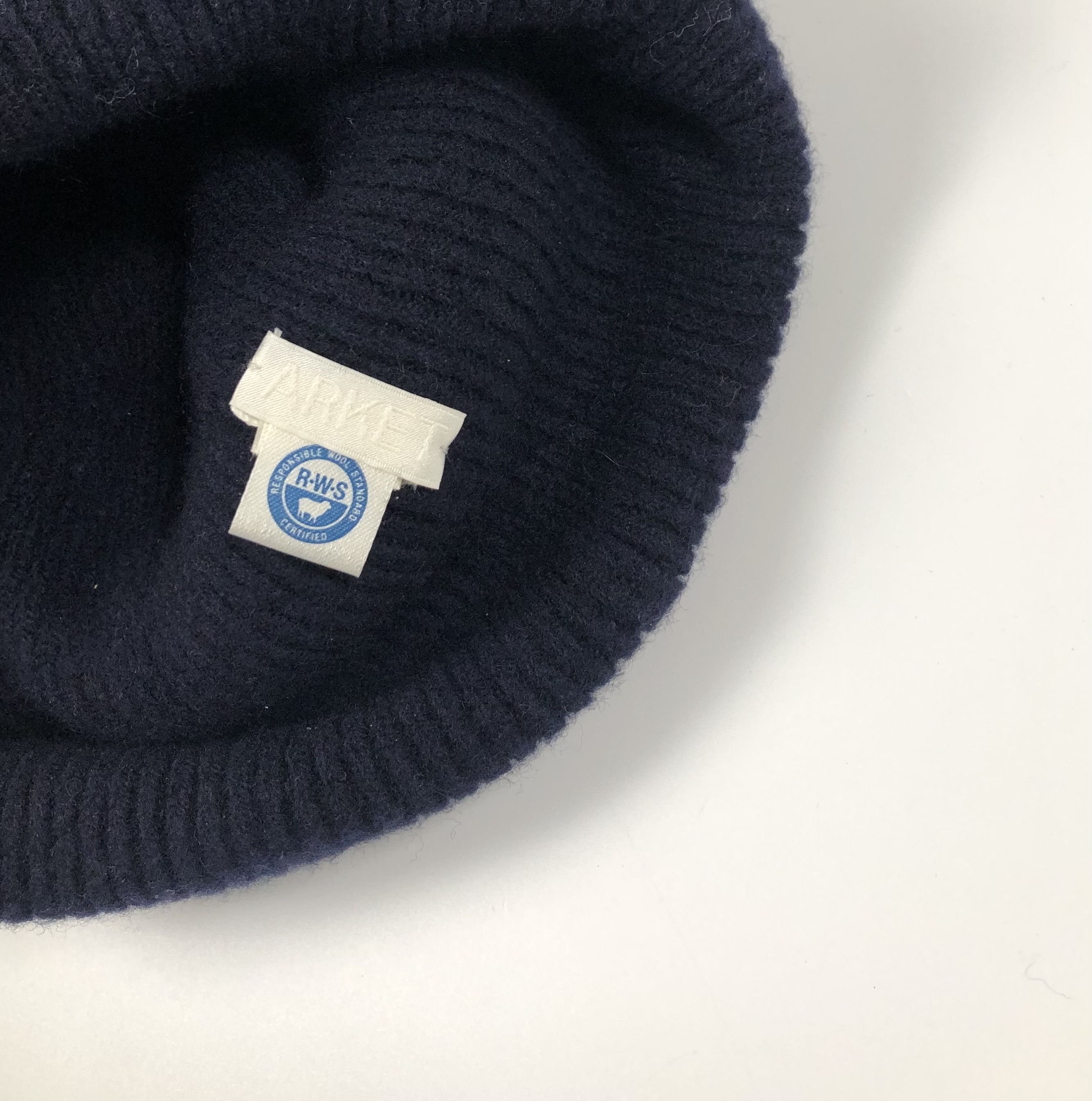 Arket Arket Navy Wool Beanie Size ONE SIZE - 5 Thumbnail