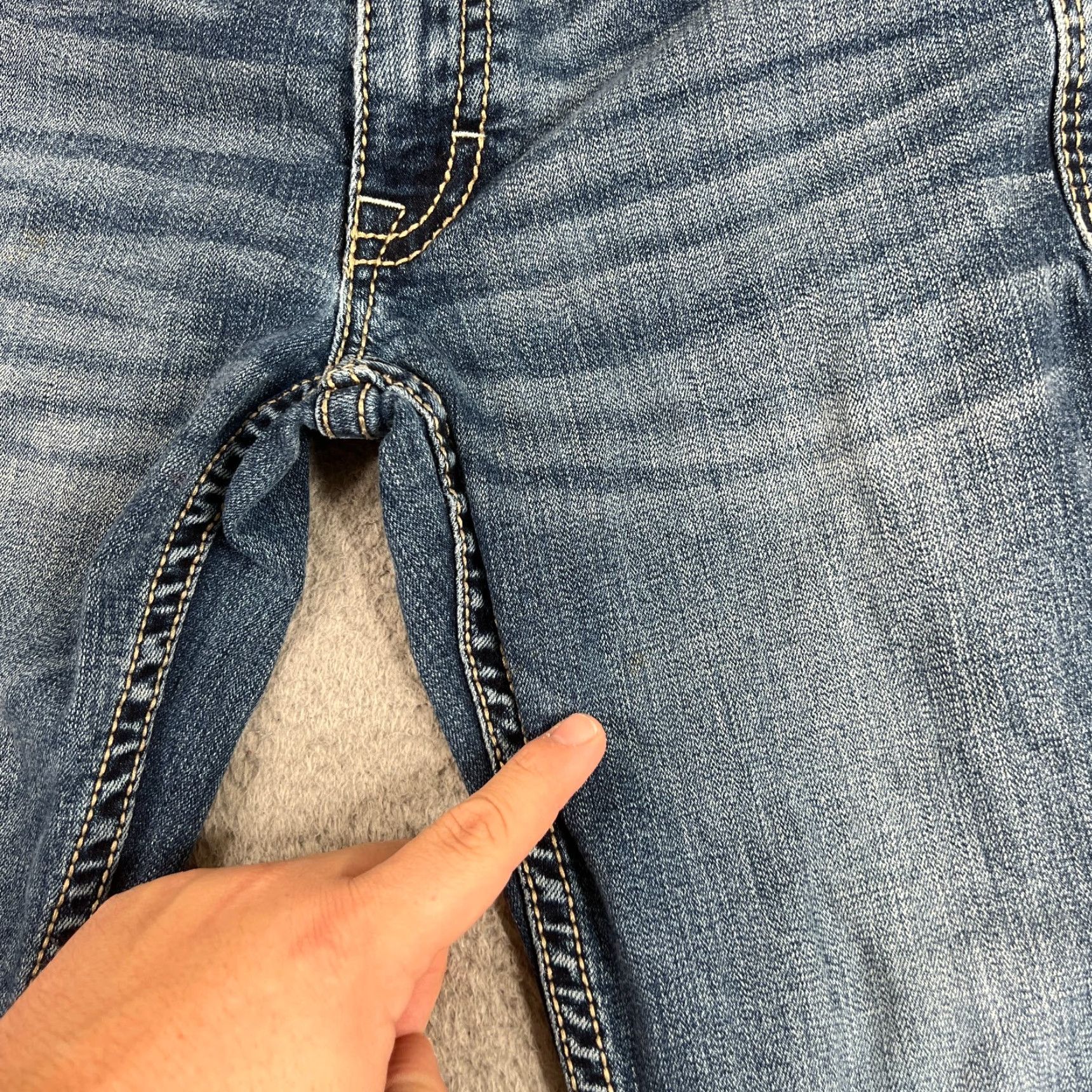 BKE VINTAGE BKE Jeans Men 29 Regular Fit Straight Stretch Dark Denim Cowboy Style Size US 29 - 4 Thumbnail