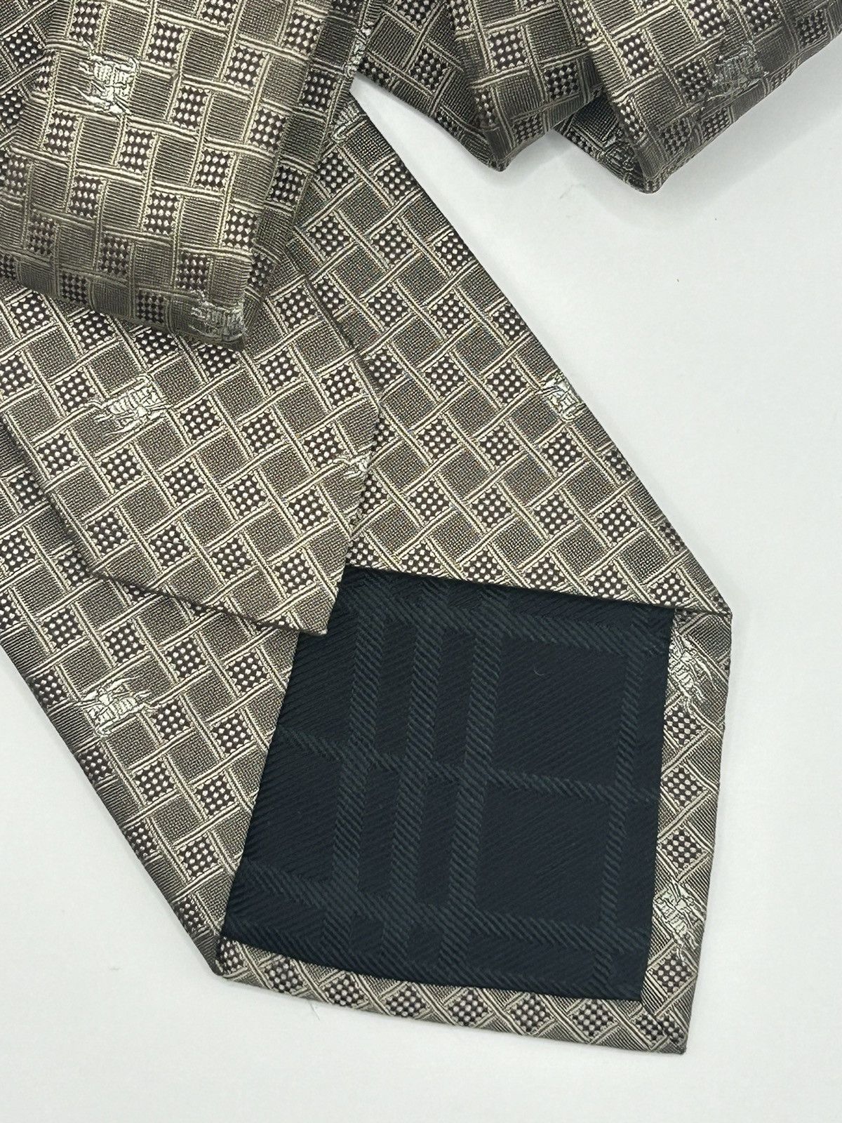 Burberry Burberry Square Pattern Silk Tie Size ONE SIZE - 5 Thumbnail