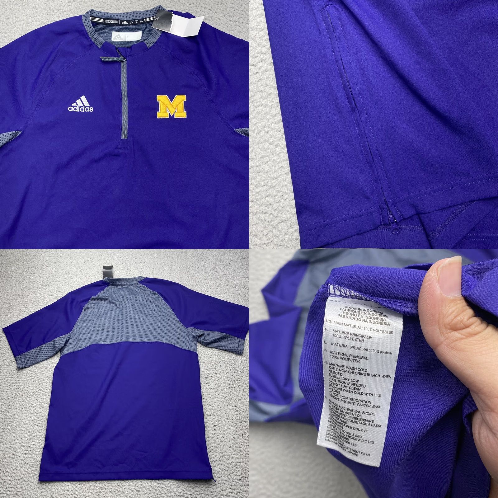 Adidas VINTAGE Adidas Shirt Mens Small Purple Windbreaker? Size US S / EU 44-46 / 1 - 8 Thumbnail