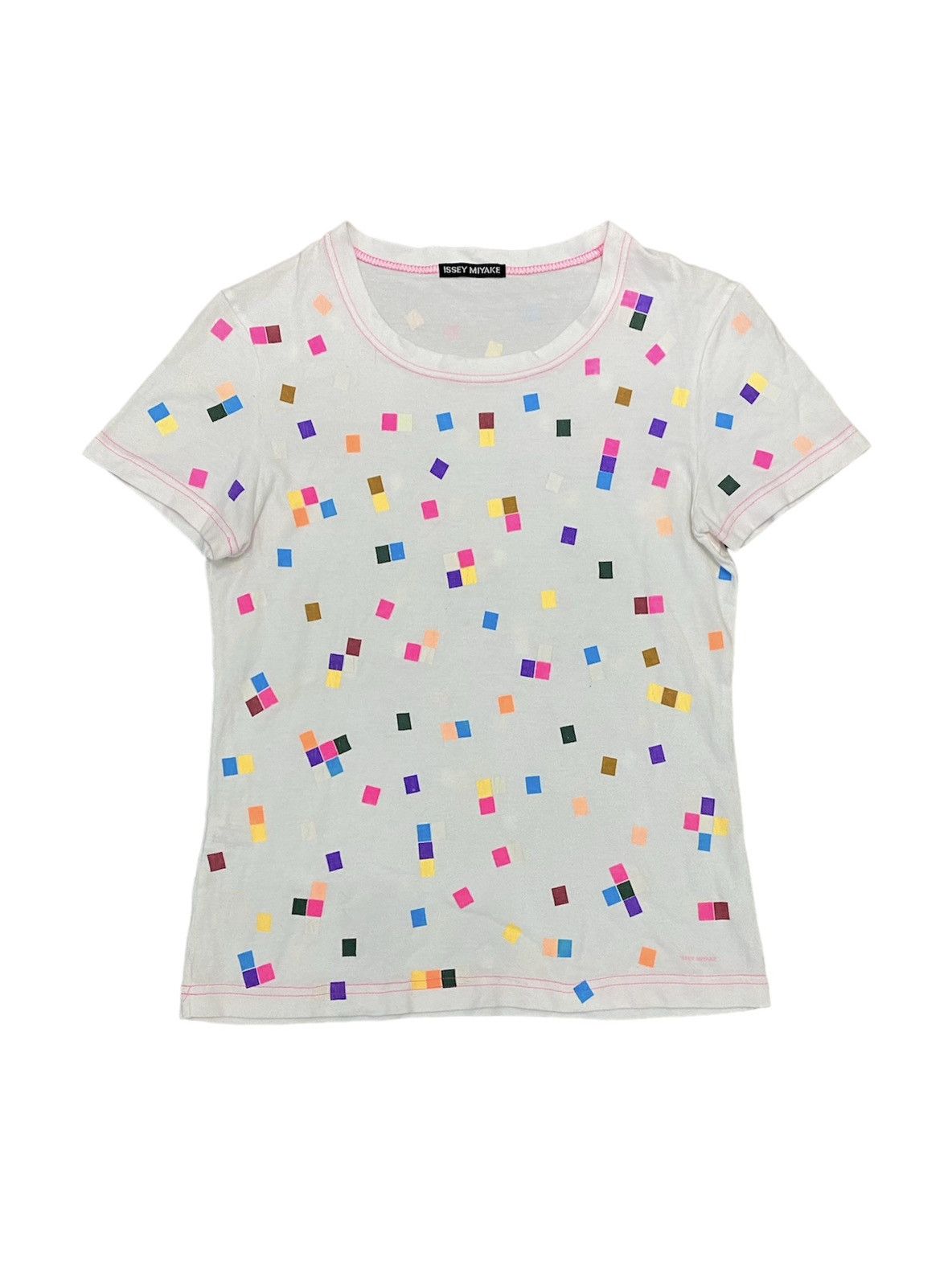 Issey Miyake Issey Miyake illusion abstract tee Size S / US 4 / IT 40 - 1 Thumbnail