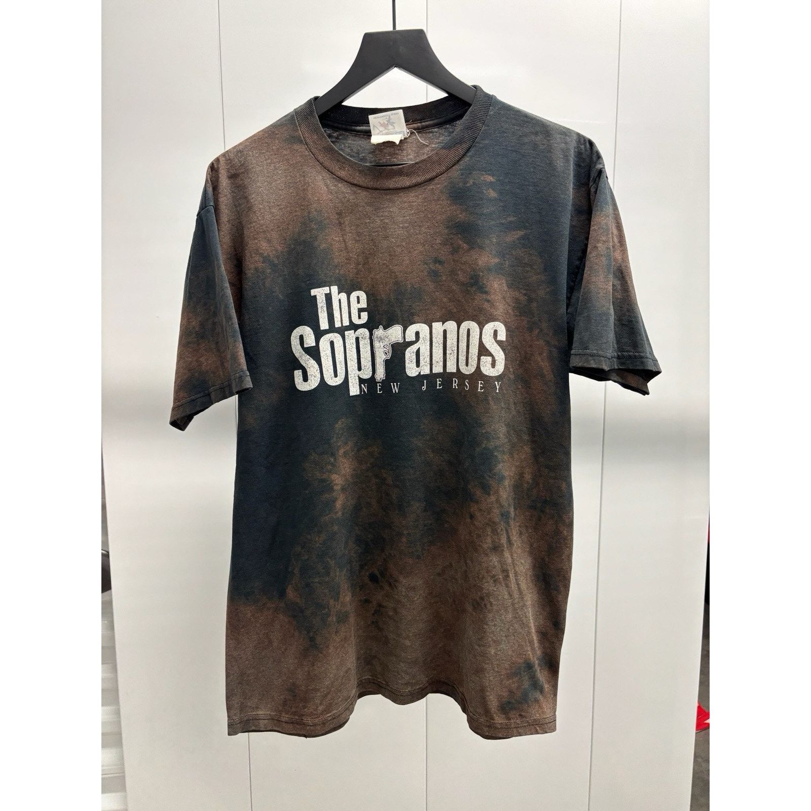 Jerzees Vintage Sopranos New Jersey Acid Wash Shirt Large Gun Size US L / EU 52-54 / 3 - 1 Thumbnail