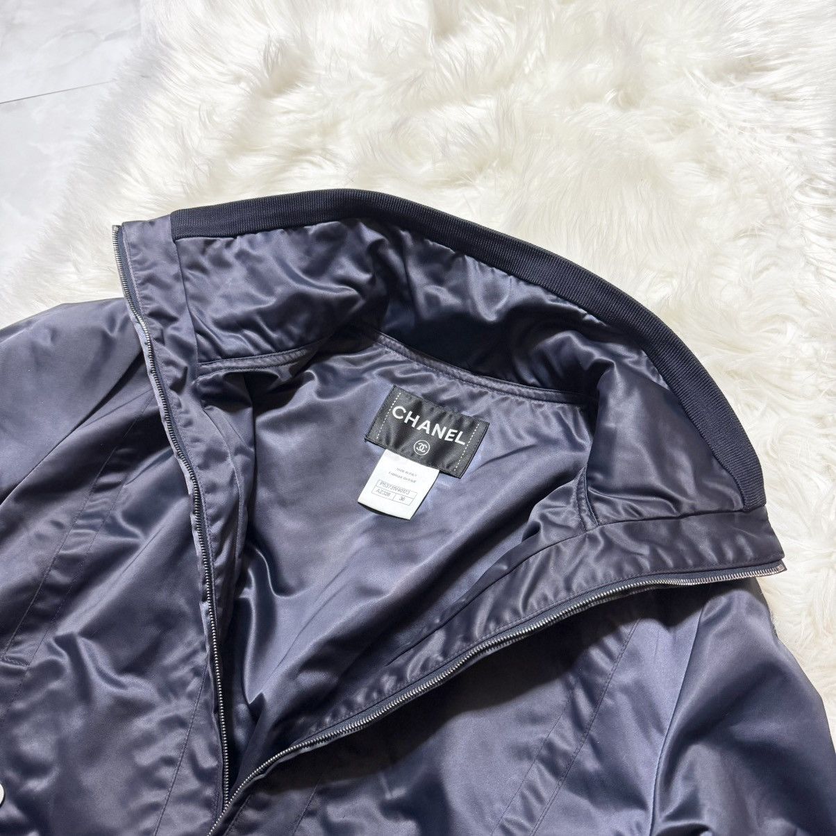 Chanel Recent Model Chanel Nylon Blouson Bomber Jacket Size XS / US 0-2 / IT 36-38 - 11 Thumbnail