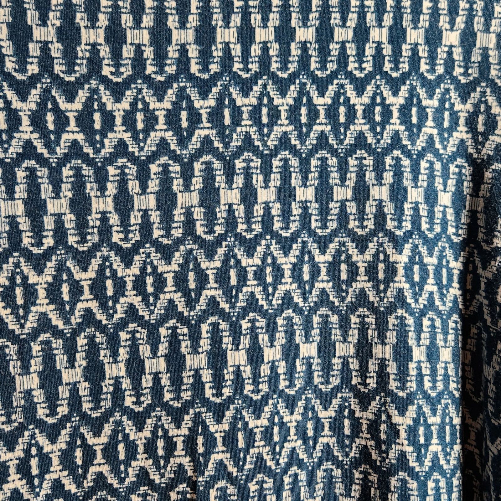 Old Navy Old Navy Blue & White Abstract Pattern Dress - Size Medium Size M / US 6-8 / IT 42-44 - 6 Thumbnail