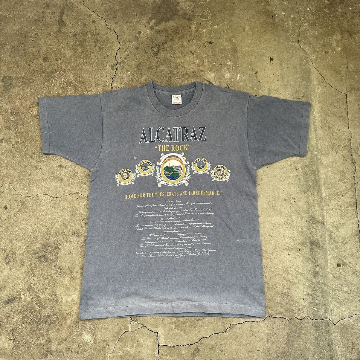 Vintage Vtg 90s ALCATRAZ The Rock Movie Tee Shirt Size US L / EU 52-54 / 3 - 3 Thumbnail