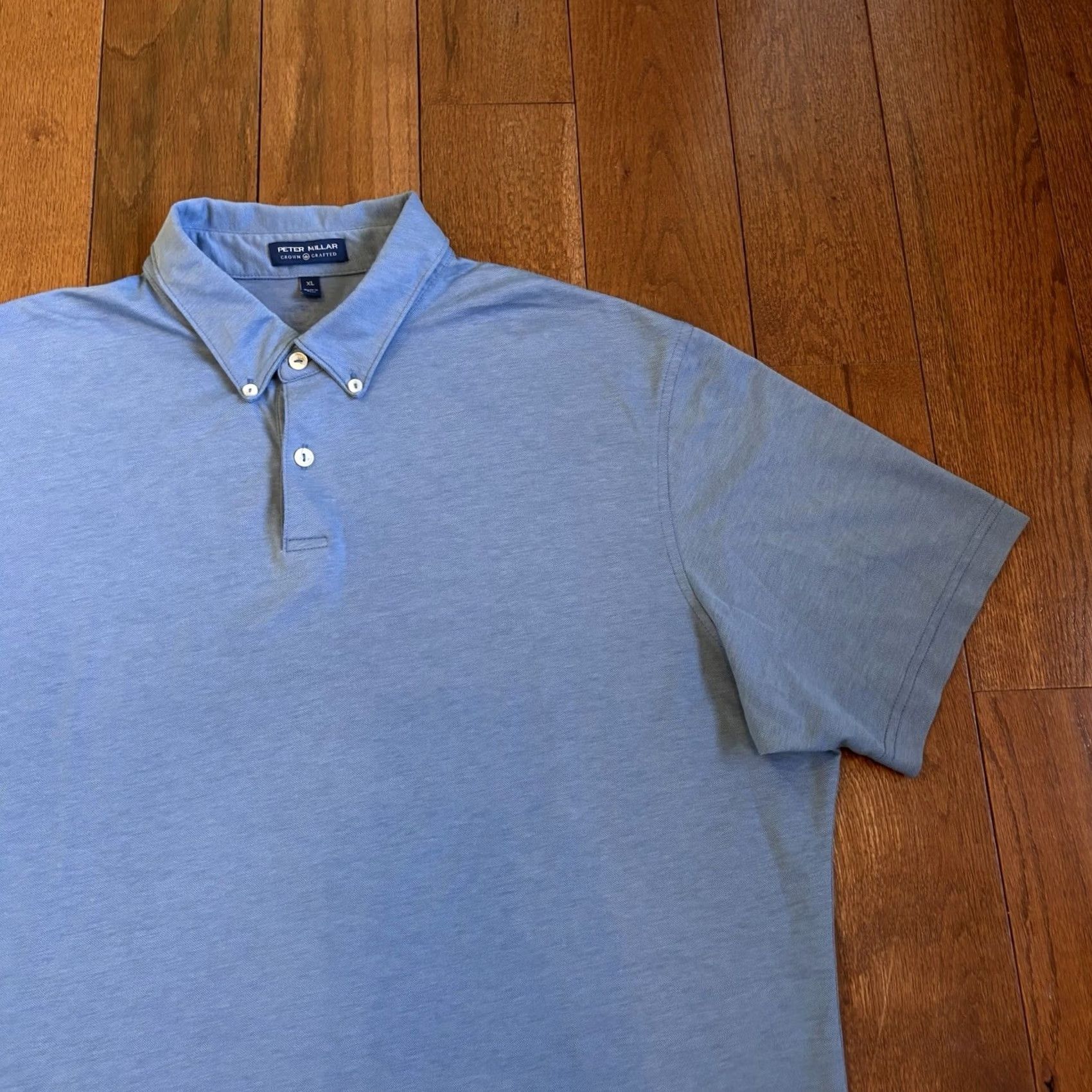 Peter Millar VINTAGE Peter Millar Crown Crafted Golf Polo Shirt Blue XL Men Size US XL / EU 56 / 4 - 2 Thumbnail
