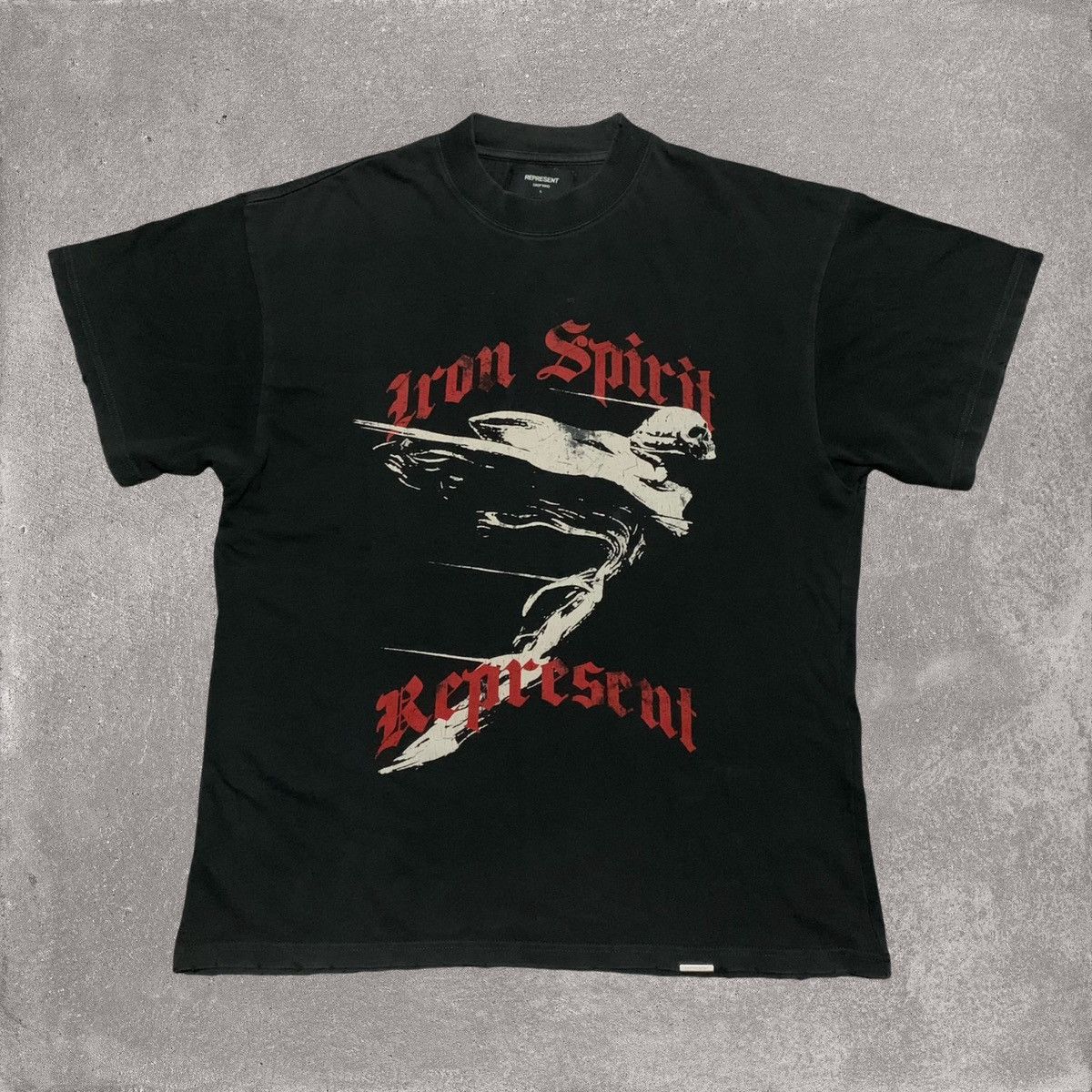 Represent Clo. Represent Small Iron Spirit Vintage Black Tee Size US S / EU 44-46 / 1 - 1 Thumbnail