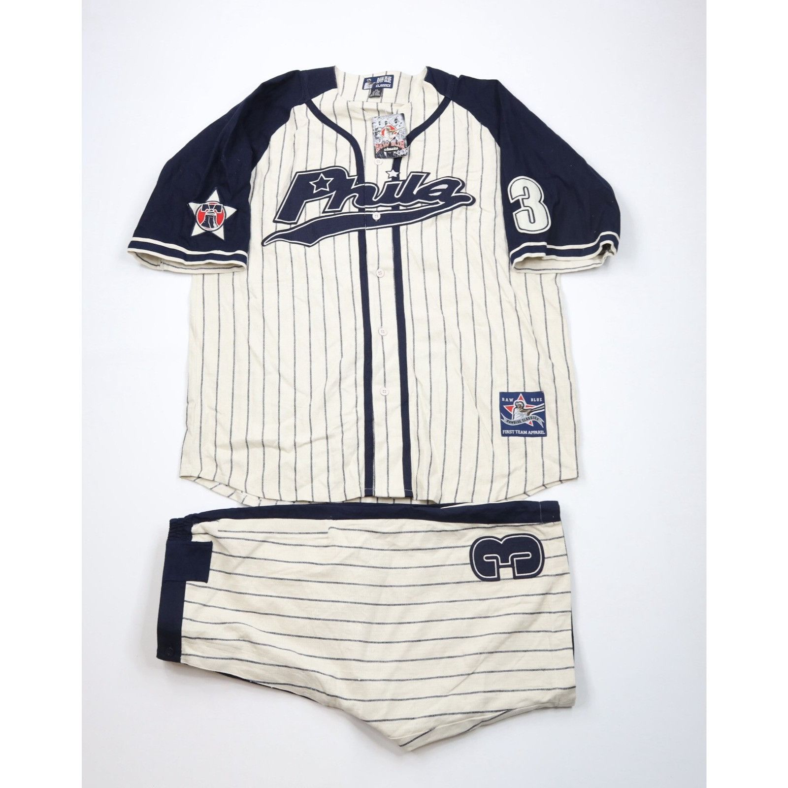 Vintage Vintage 90s Negro League Philadelphia Baseball Jersey Set Size US XXL / EU 58 / 5 - 1 Thumbnail