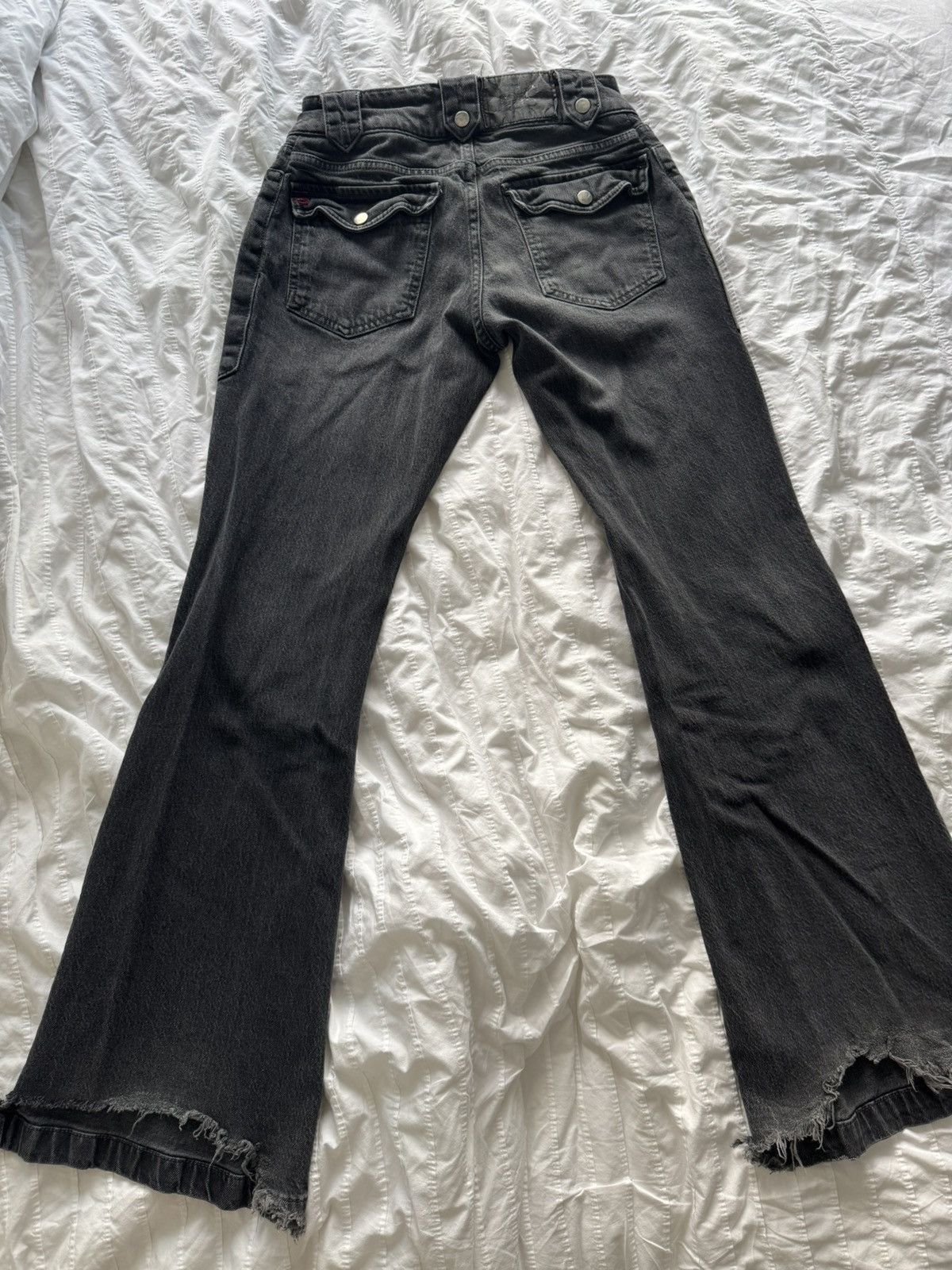 Vintage Flare Bootcut Denim with Pockets infront Size US 28 / EU 44 - 2 Thumbnail