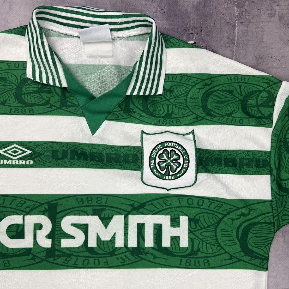 Nike Rare! Celtic 1995/97 Umbro Soccer Jersey Shirt Vintage Size US L / EU 52-54 / 3 - 6 Thumbnail