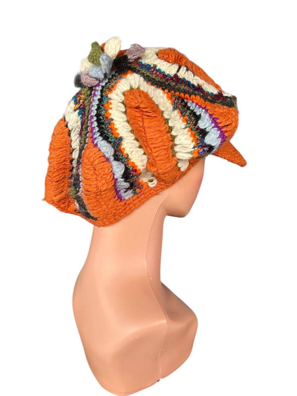 Japanese Brand × Kapital × Vintage Rare Crochet Knitted Handmade Custom Japanese Style big Hats Size ONE SIZE - 12 Thumbnail