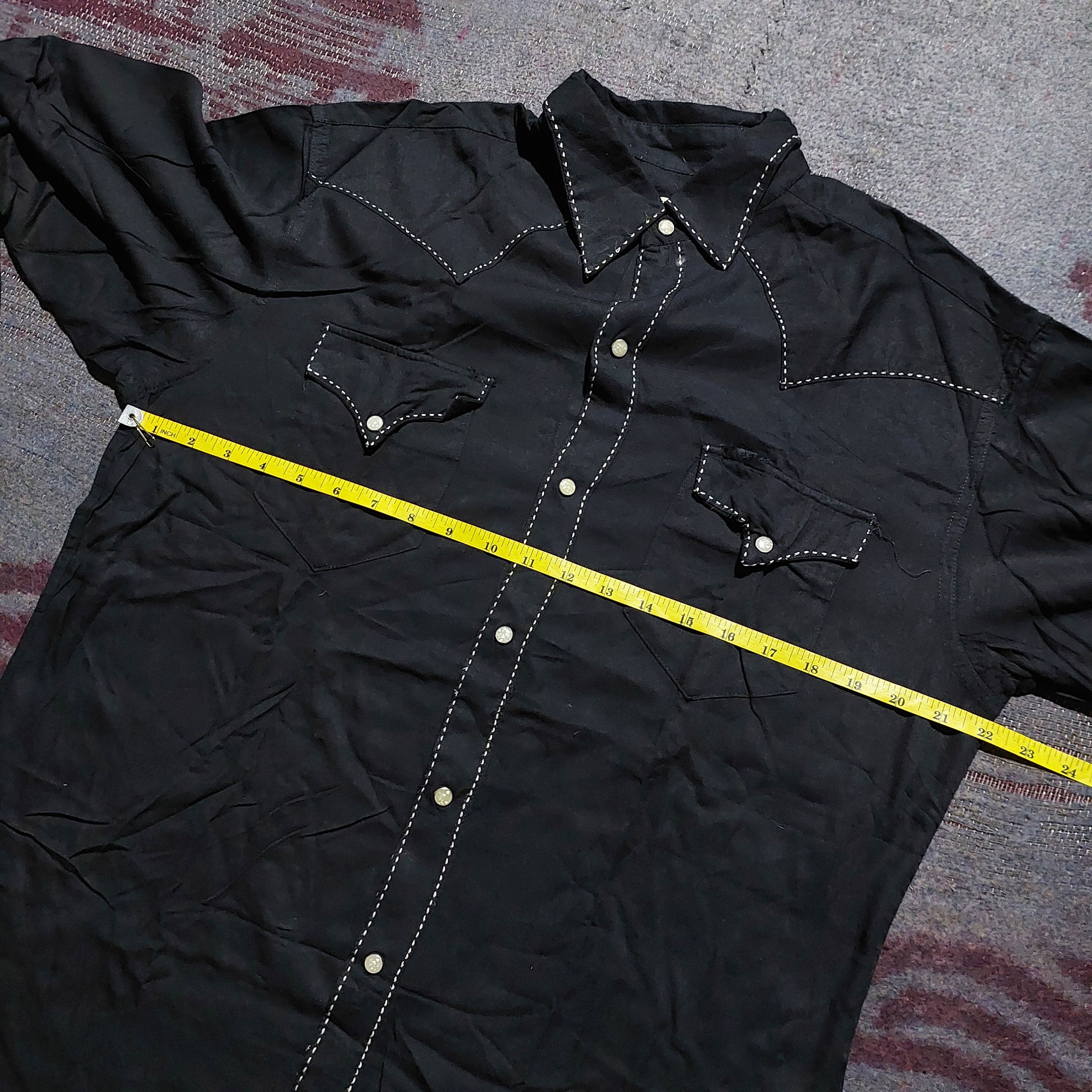 Sugar Cane Sugar Cane pearl buttons Black Western shirt Size US L / EU 52-54 / 3 - 12 Thumbnail