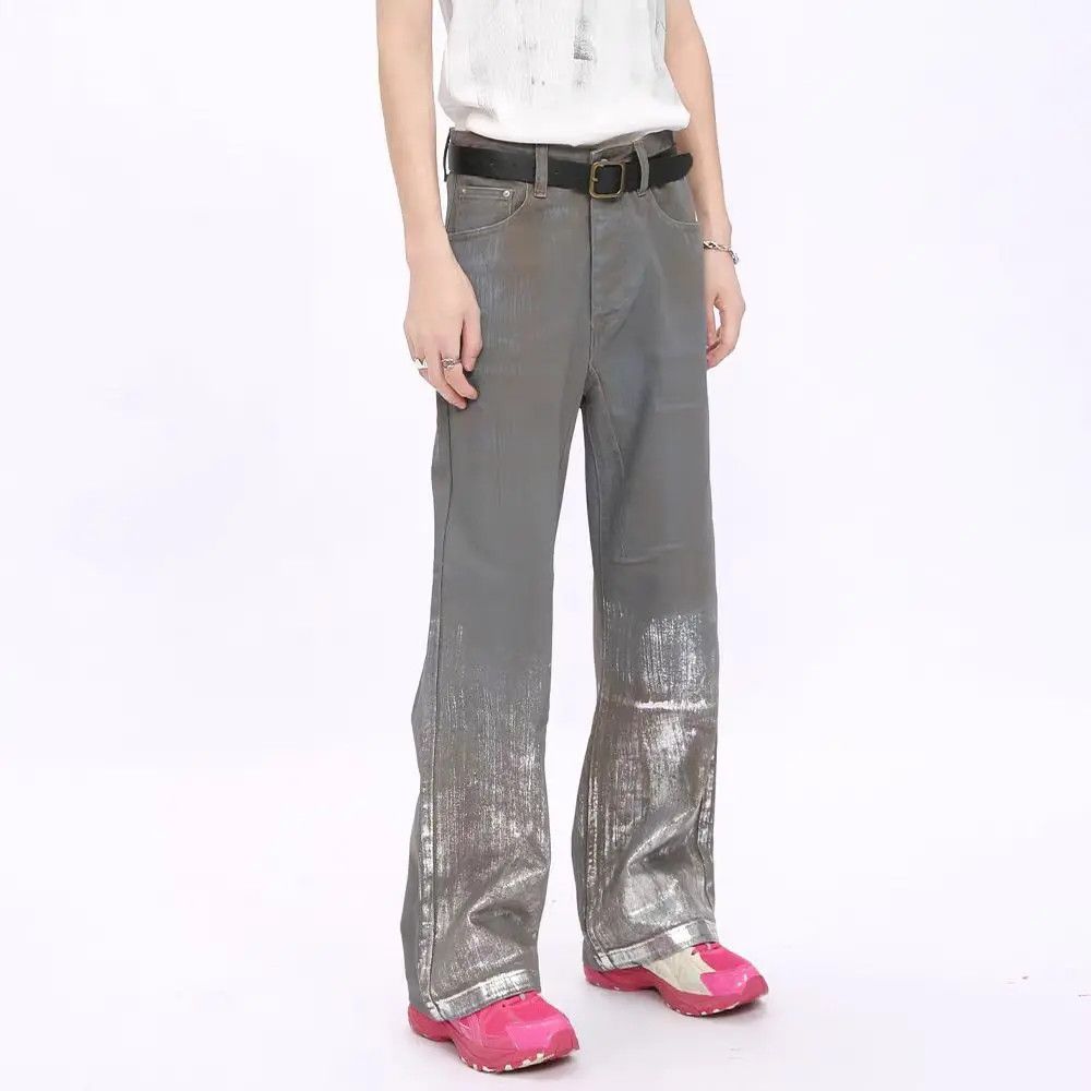 Designer × Japanese Brand Vintage Streetwear Harajuku Loose Casual Pants Size US 33 - 4 Thumbnail