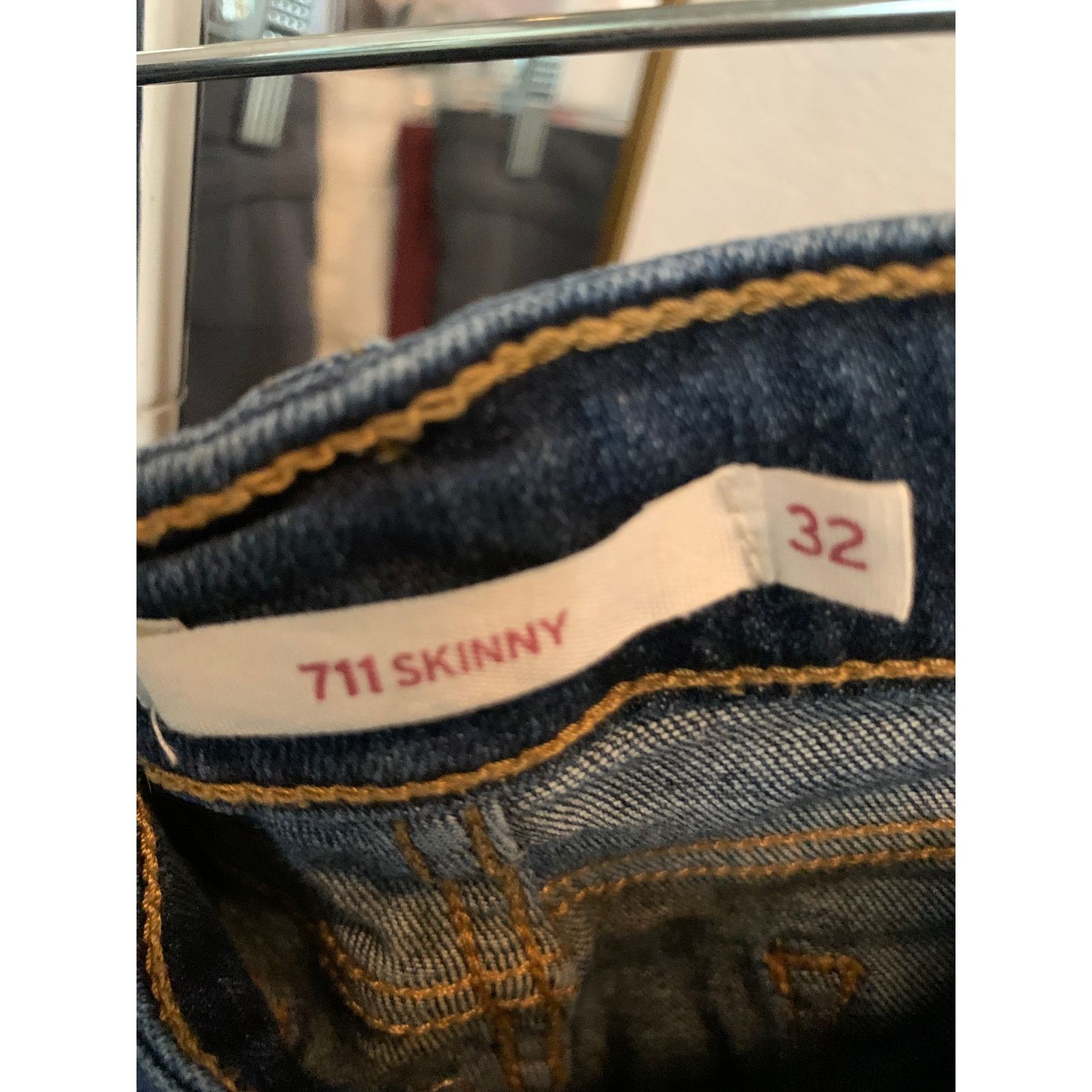 Levi's Levi's 711 Skinny Jeans Women Size 32 Blue Denim Jeans Size 32" / US 10 / IT 46 - 3 Thumbnail