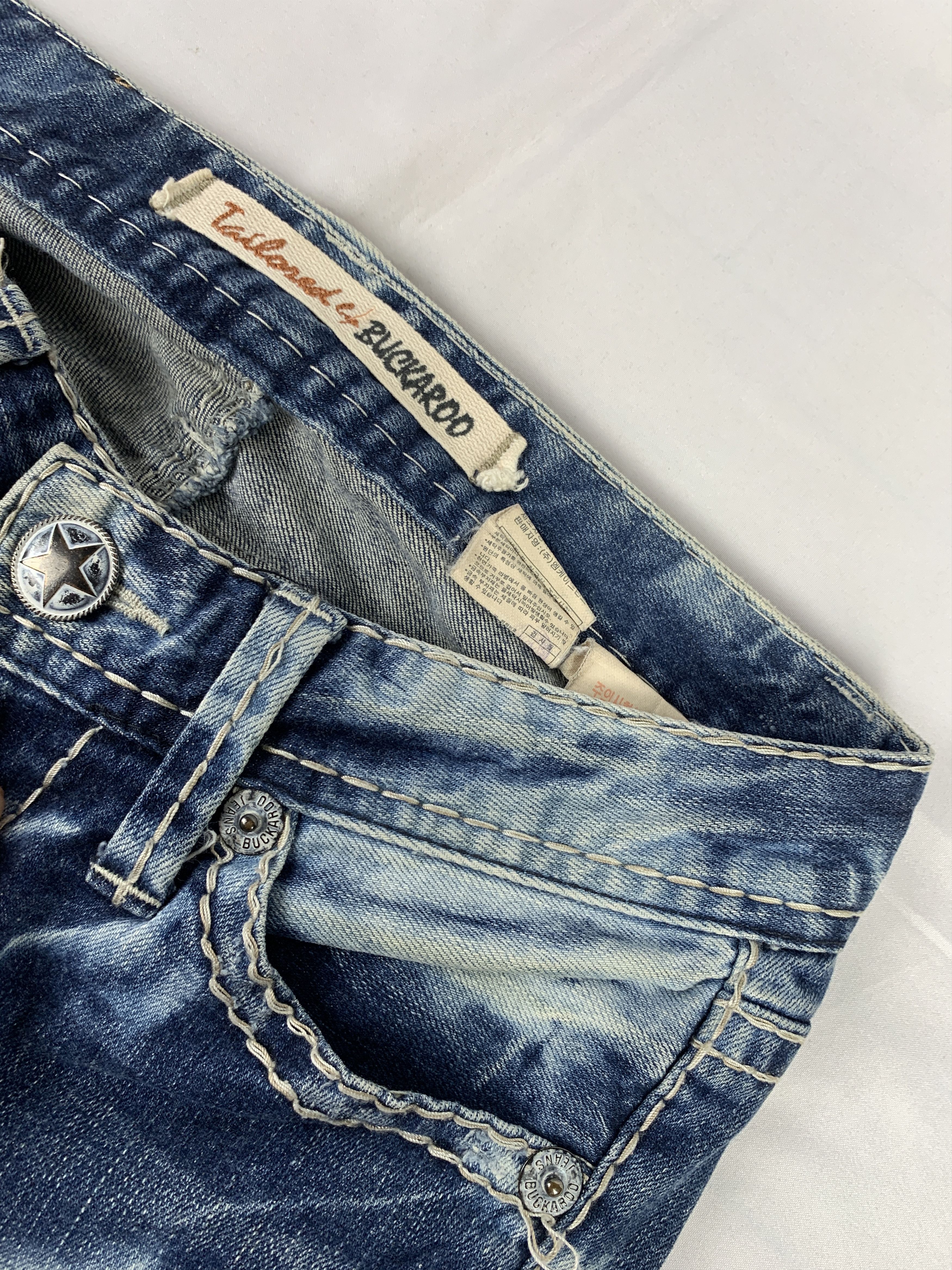 BUCKAROO Buckaroo Washed Blue Flared Bootcut Lowrise Jeans (28) Size 28" / US 6 / IT 42 - 9 Thumbnail