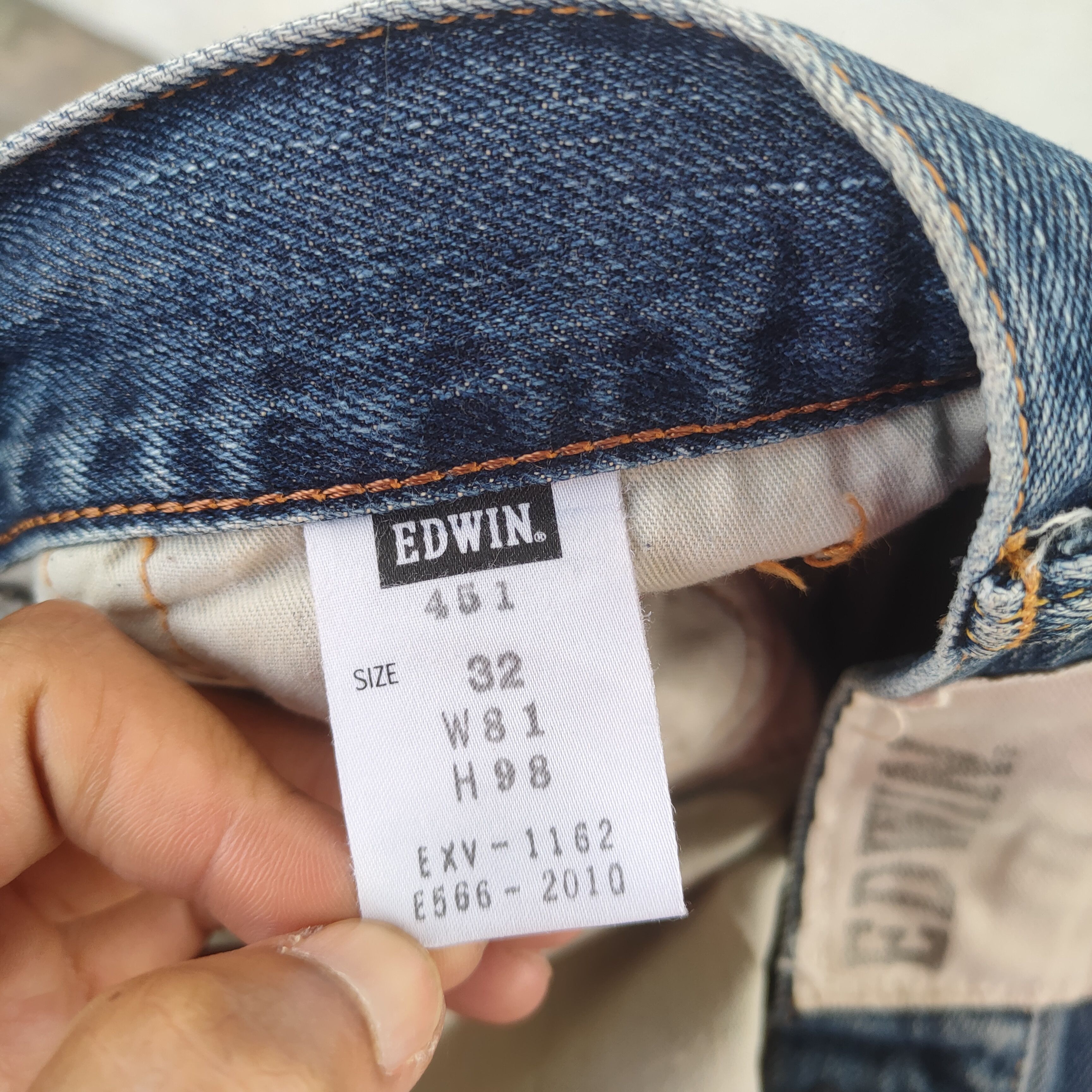 Edwin × Vintage W33 VINTAGE EDWIN XV FADED DISTRESSED JEAN PANTS Size US 33 - 12 Thumbnail