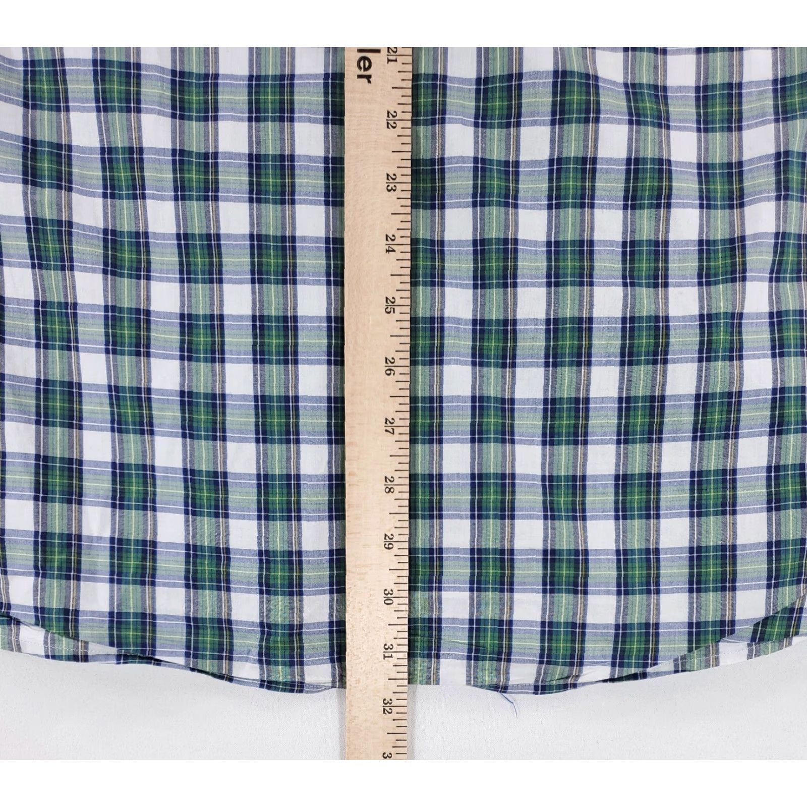 Vintage J. Press Button Down Shirt Plaid Tartan Blue Green Long Sleeve Mens XL Size US XL / EU 56 / 4 - 5 Thumbnail