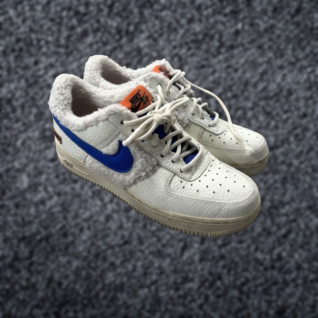 Nike Nike Air Force 1 '07 Sherpa Fleece Sail Racer Blue DO6680-100 Size 7.5 Women Sneakers Size S / US 4 / IT 40 - 1 Thumbnail