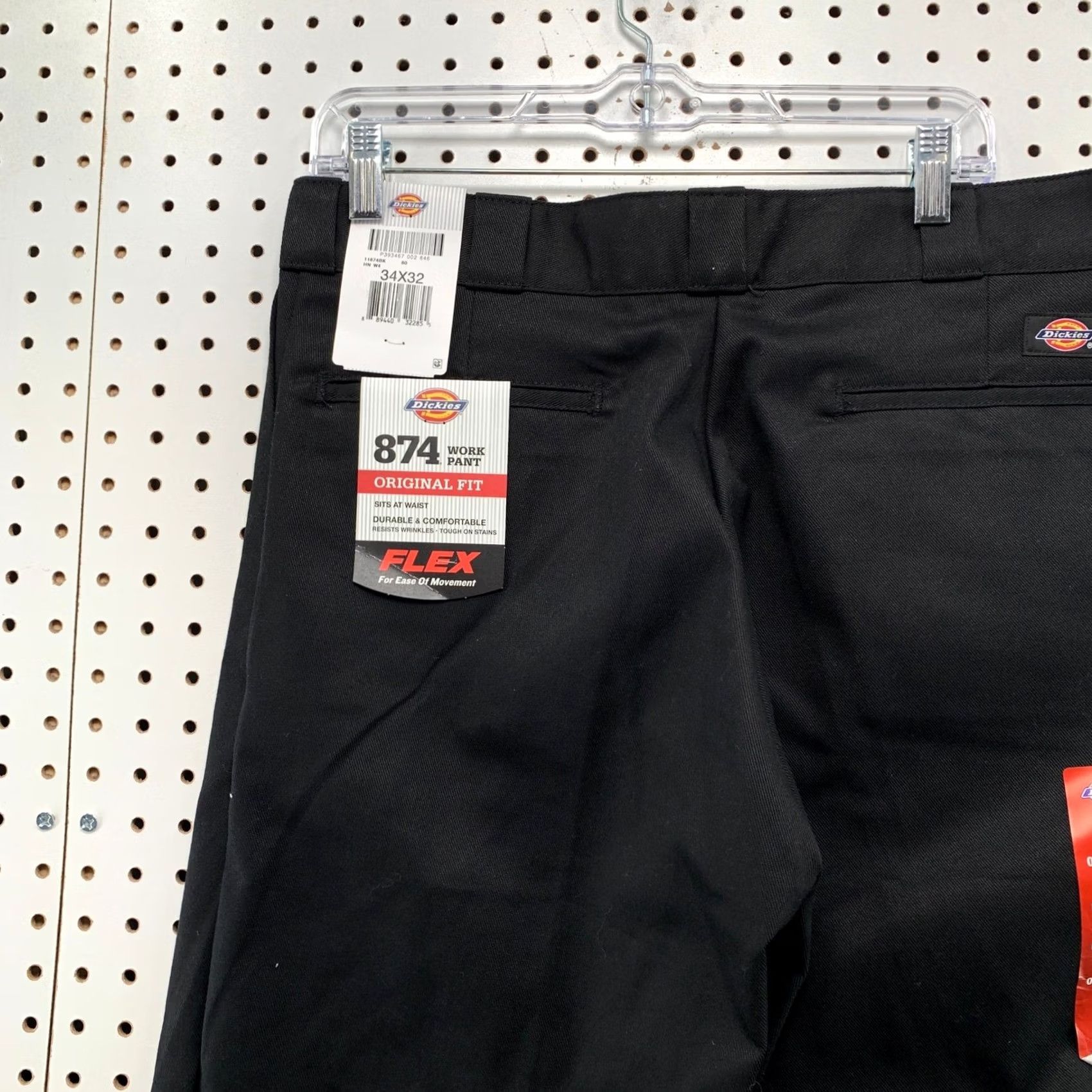 Dickies Dickies 874 Original Fit Work Pants Mens 34x32 Black Straight Leg Pants Mens 34 874BK Size US 34 / EU 50 - 5 Thumbnail