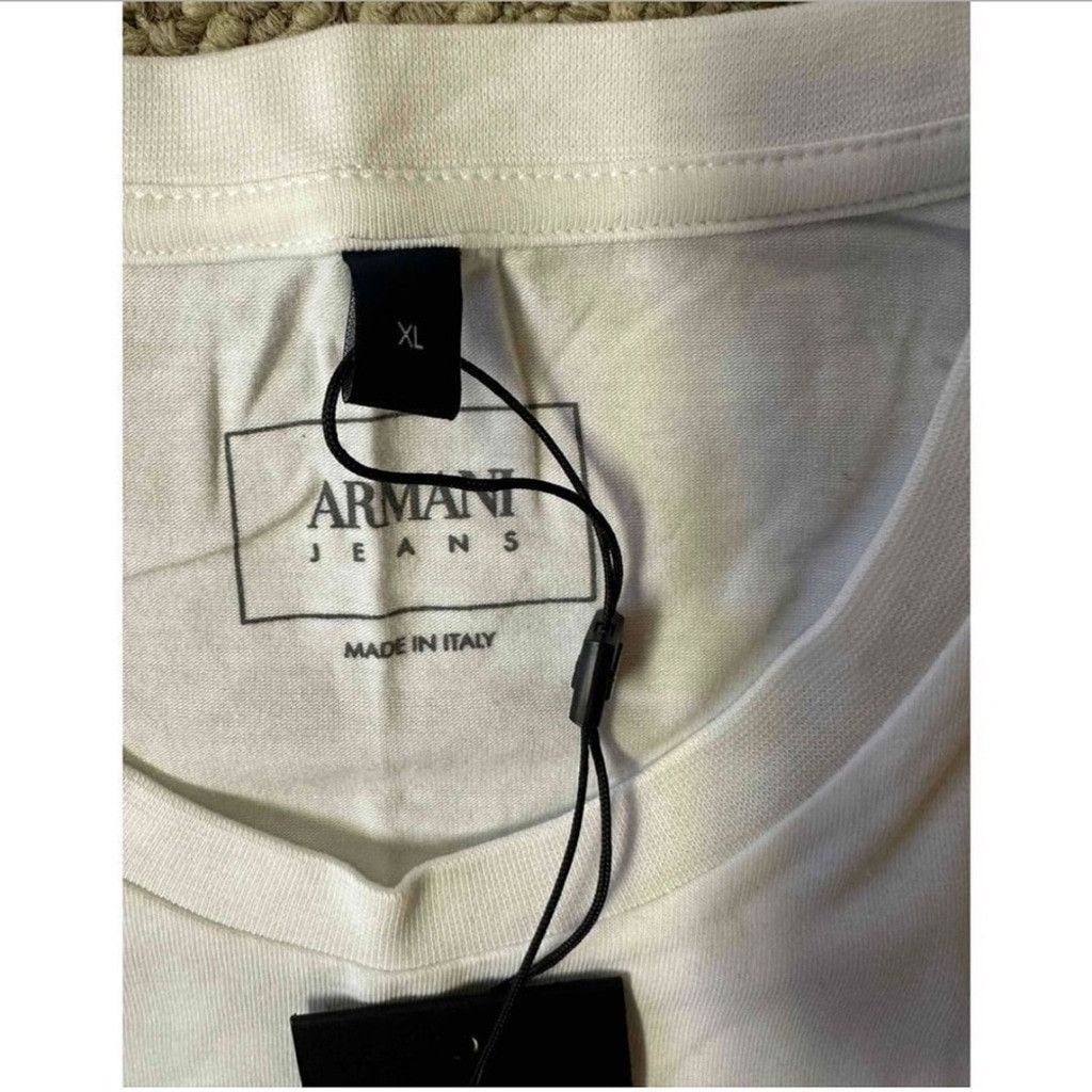 Emporio Armani Armani Jeans Made in Italy Graphic T-Shirt Statement Tee XL Size US XL / EU 56 / 4 - 6 Thumbnail
