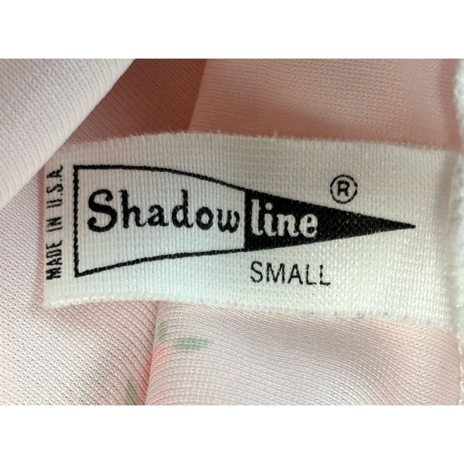 Vintage VINTAGE Shadowline 1970s Nylon Peignoir Set Small Pink Floral Sleepwear Womens Size ONE SIZE - 5 Thumbnail