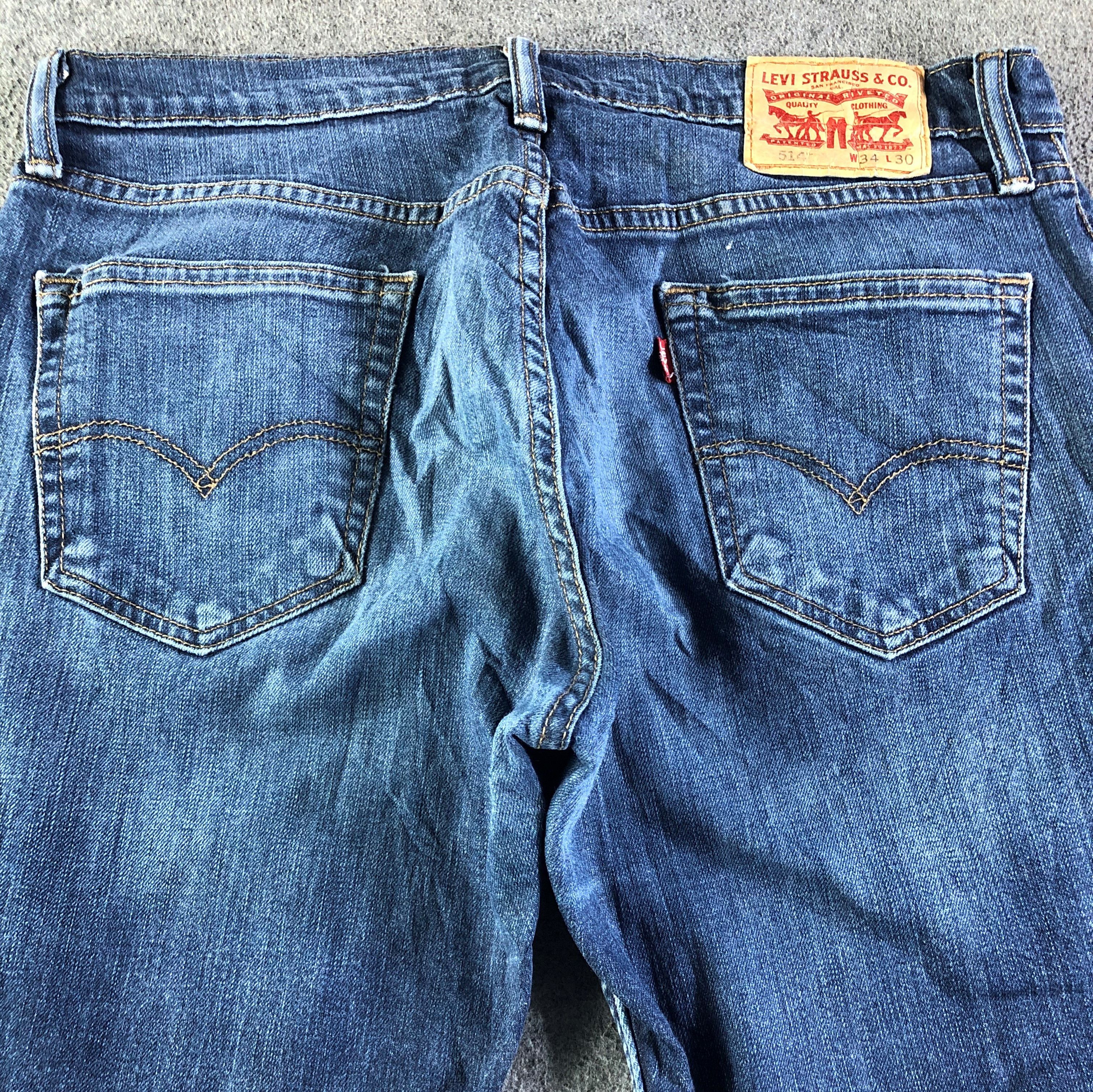 Levi's Vintage Blue Wash Levis 514 Jeans-J4237 Size US 35 - 3 Thumbnail