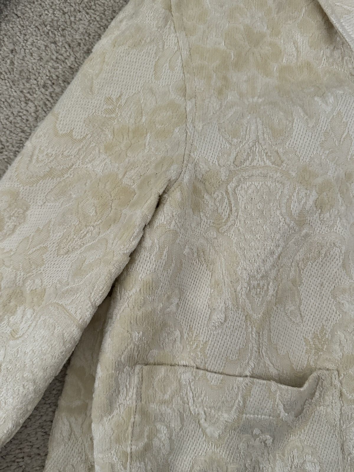 Jun Takahashi × Undercover Undercover Juntakahashi White Velvet Jacket Size US XS / EU 42 / 0 - 5 Thumbnail