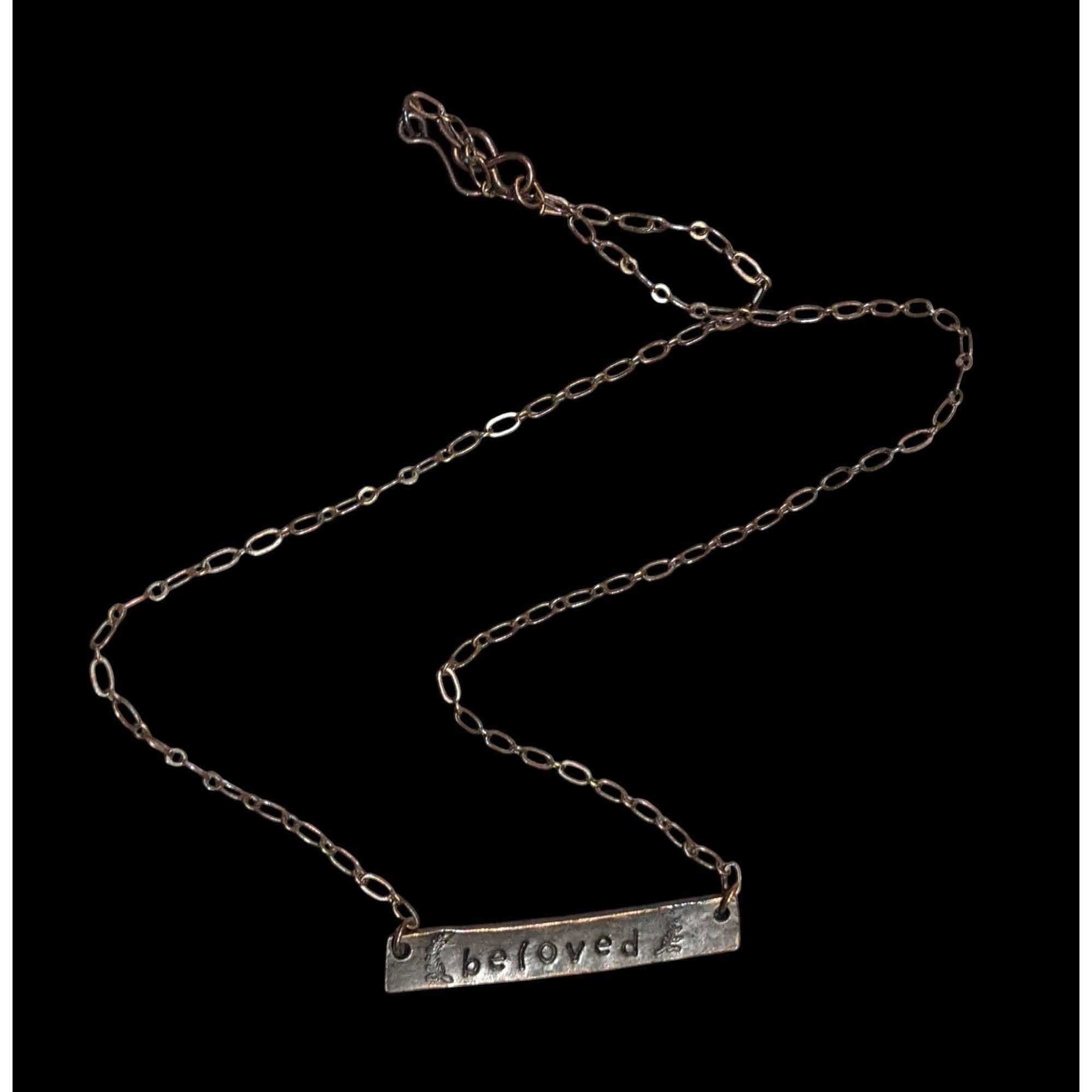 Other Rustic Beloved Hand Stamped Antiqued Copper Tone Necklace Size ONE SIZE - 1 Thumbnail