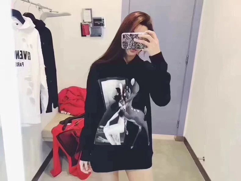 Givenchy Givenchy Black and White Deer Hoodie, OS XS size Size US XS / EU 42 / 0 - 6 Thumbnail