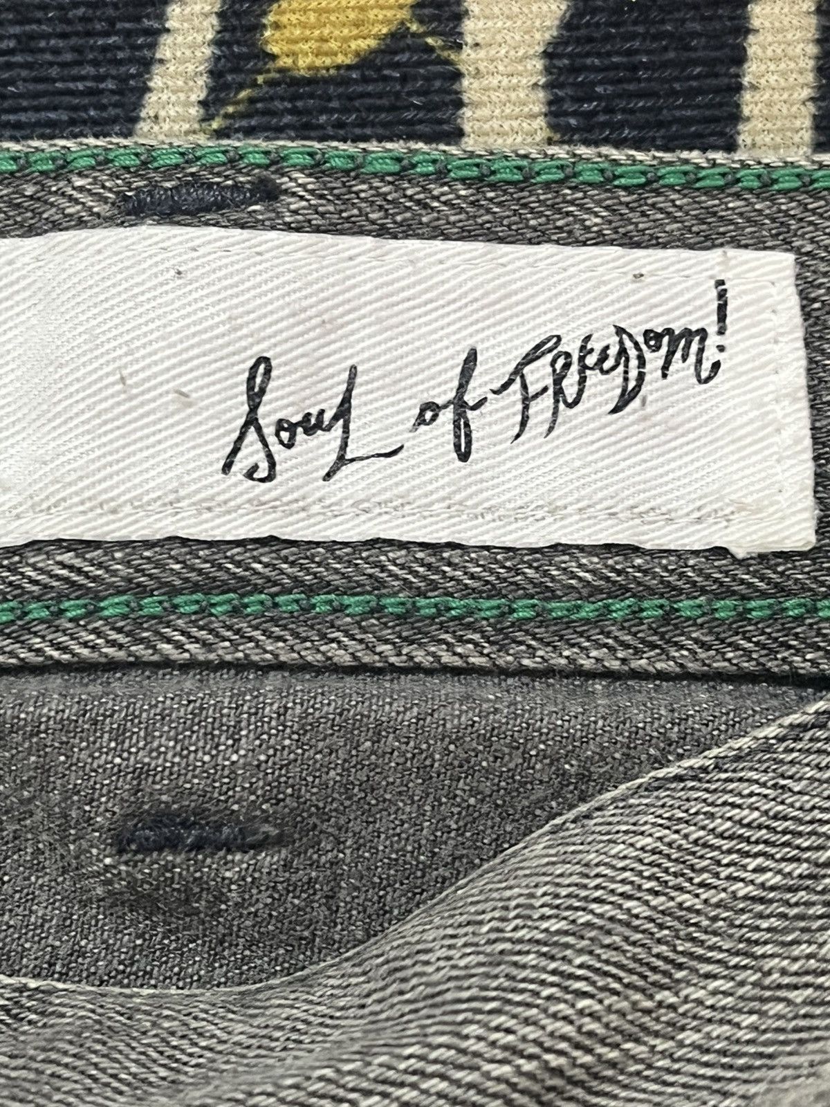 Japanese Brand Vintage Soul Of Freedom Curvy Leg Distressed Denim Size US 32 / EU 48 - 8 Thumbnail