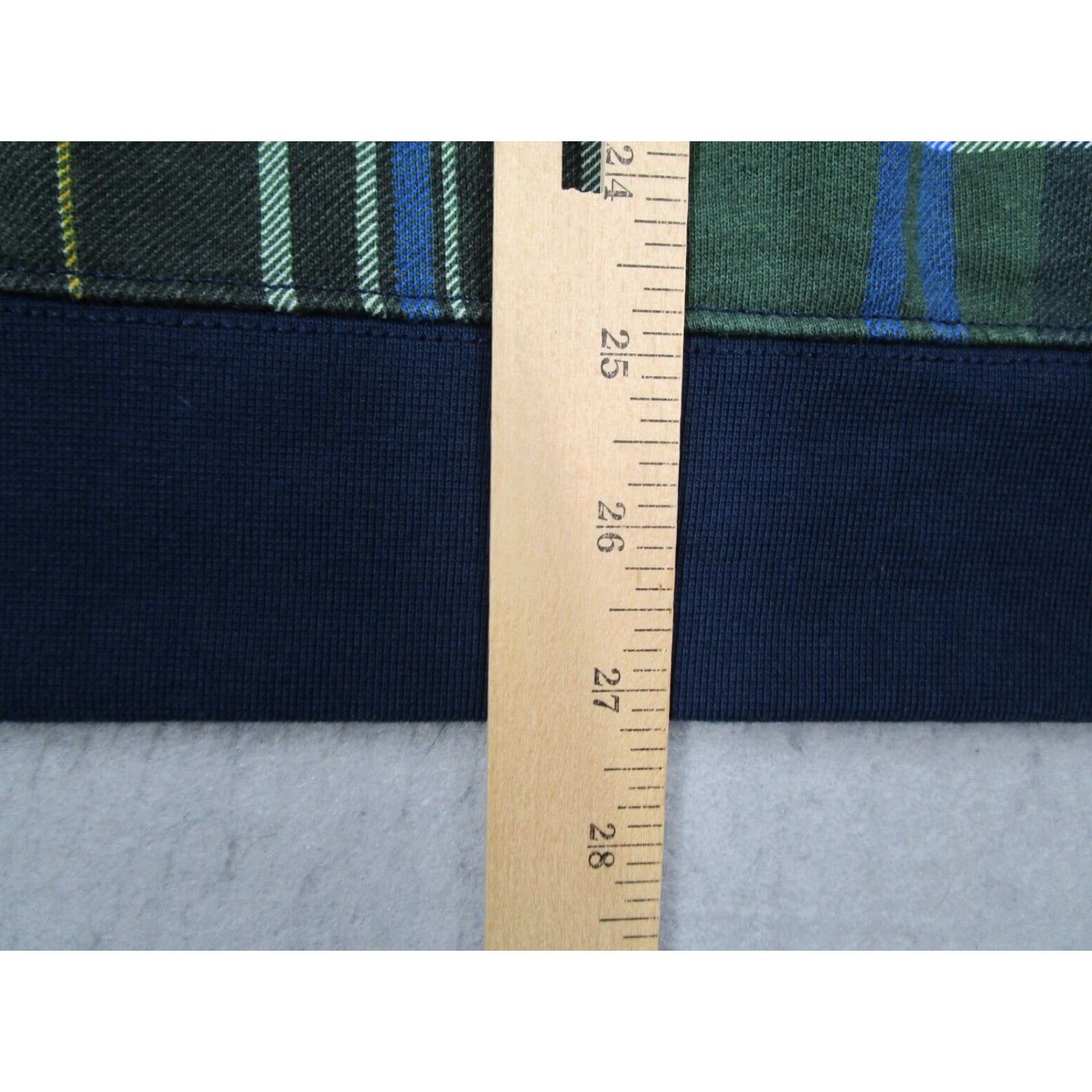 Vans VANS Mens Blue Plaid Sweatshirt Crew Neck Long Sleeve Pullover Embroidered Spellout Logo Shirt Size US L / EU 52-54 / 3 - 7 Thumbnail