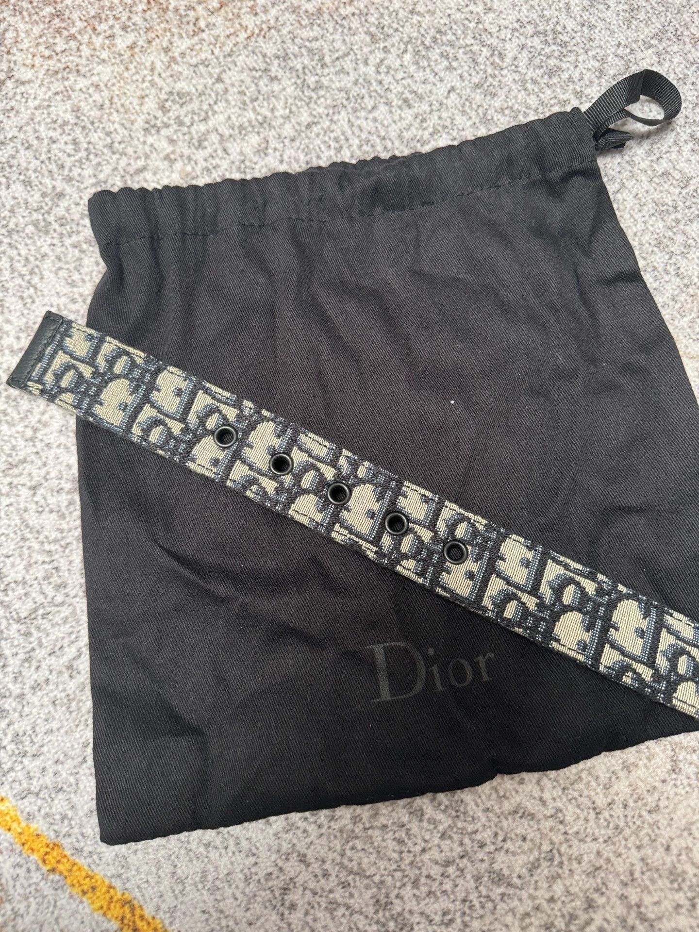 Dior Dior Oblique 3.5cm Black Belt 80 Size ONE SIZE - 5 Thumbnail
