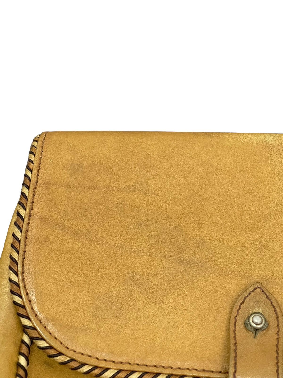 Japanese Brand Cross Body Vtg Trussardi Italy Full Leather Bag 1🟩 Size ONE SIZE - 13 Thumbnail