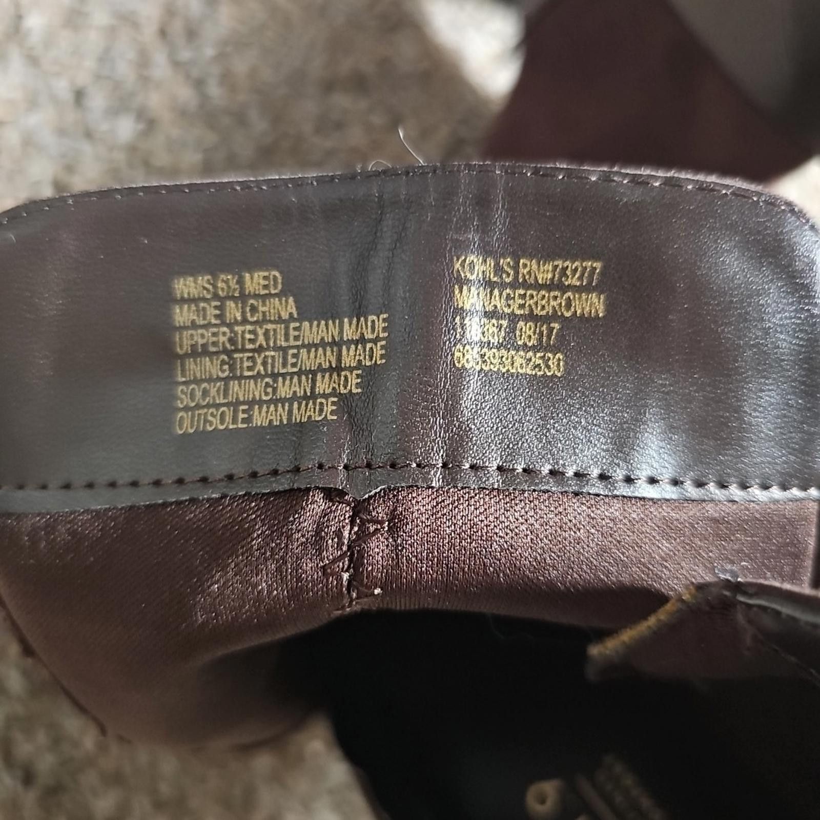 Apt. 9 Apt. 9 Defined Comfort Manager Brown 6½ Faux Suede Boots Size US 6.5 / IT 36.5 - 8 Thumbnail