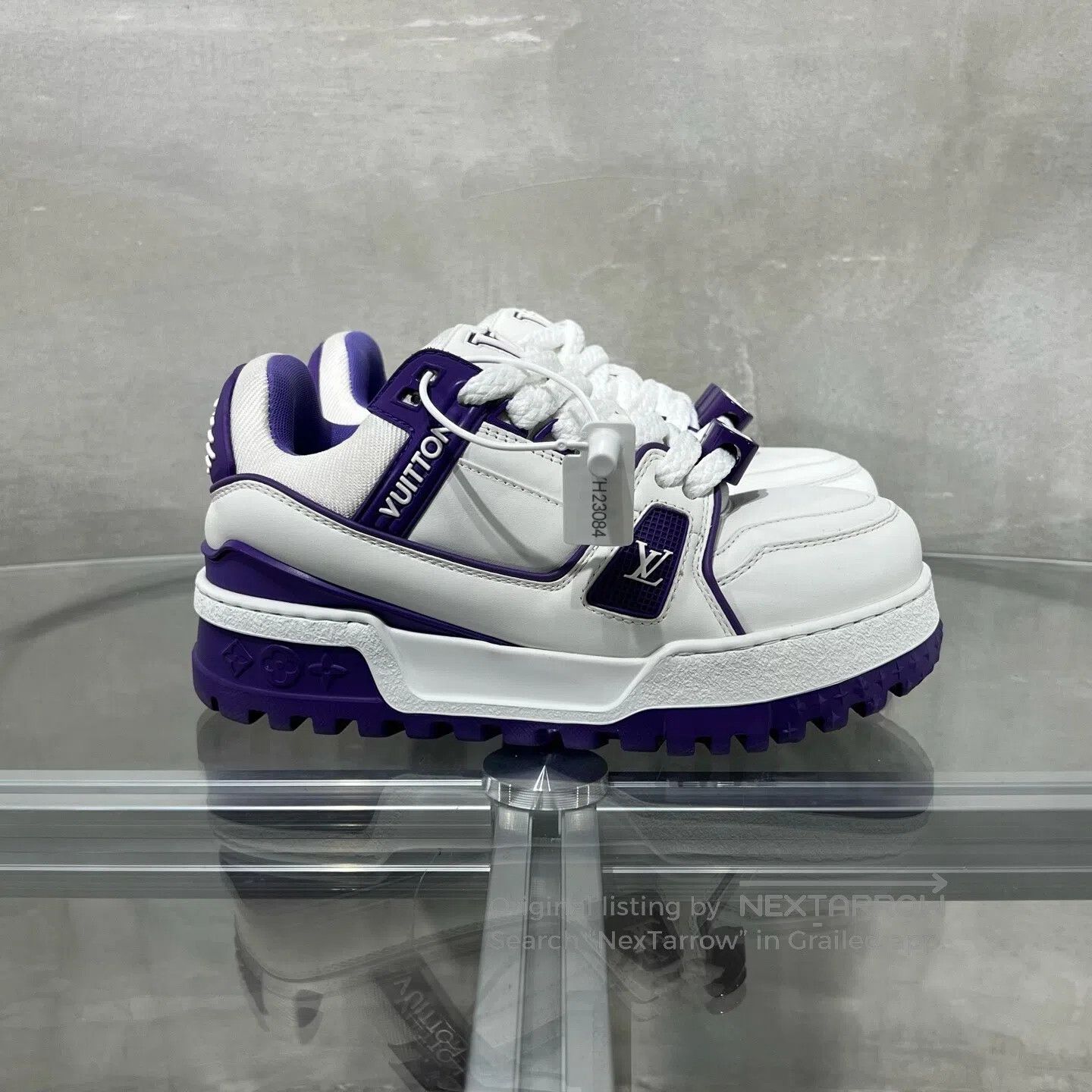 Louis Vuitton Louis Vuitton trainer White Purple Fat Ding shoes Size US 4.5 / IT 34.5 - 4 Thumbnail