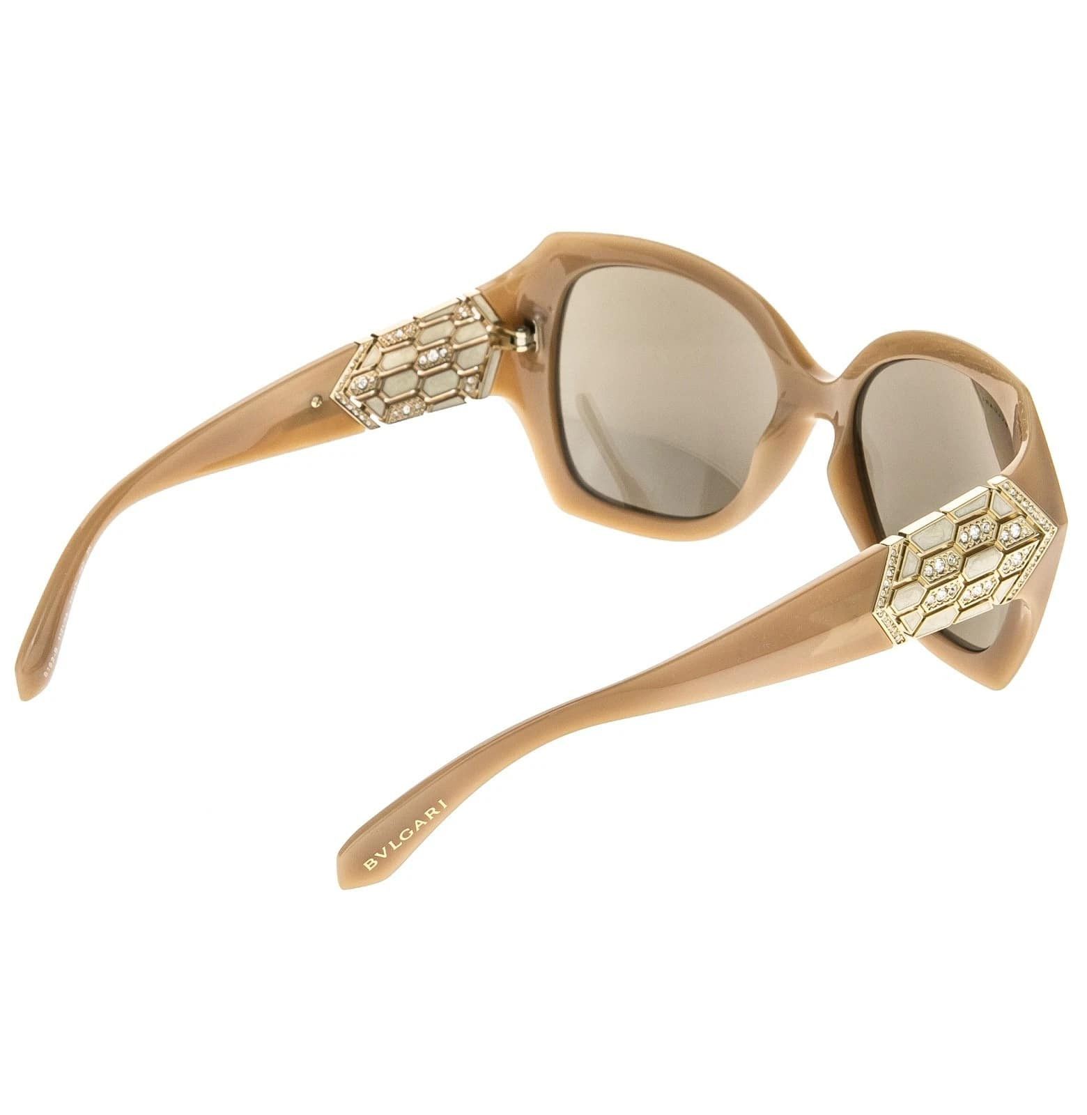 Bvlgari BULGARI BV8182B Serpenti Beige Gold Mirrored Sunglasses 8182 Size ONE SIZE - 5 Thumbnail