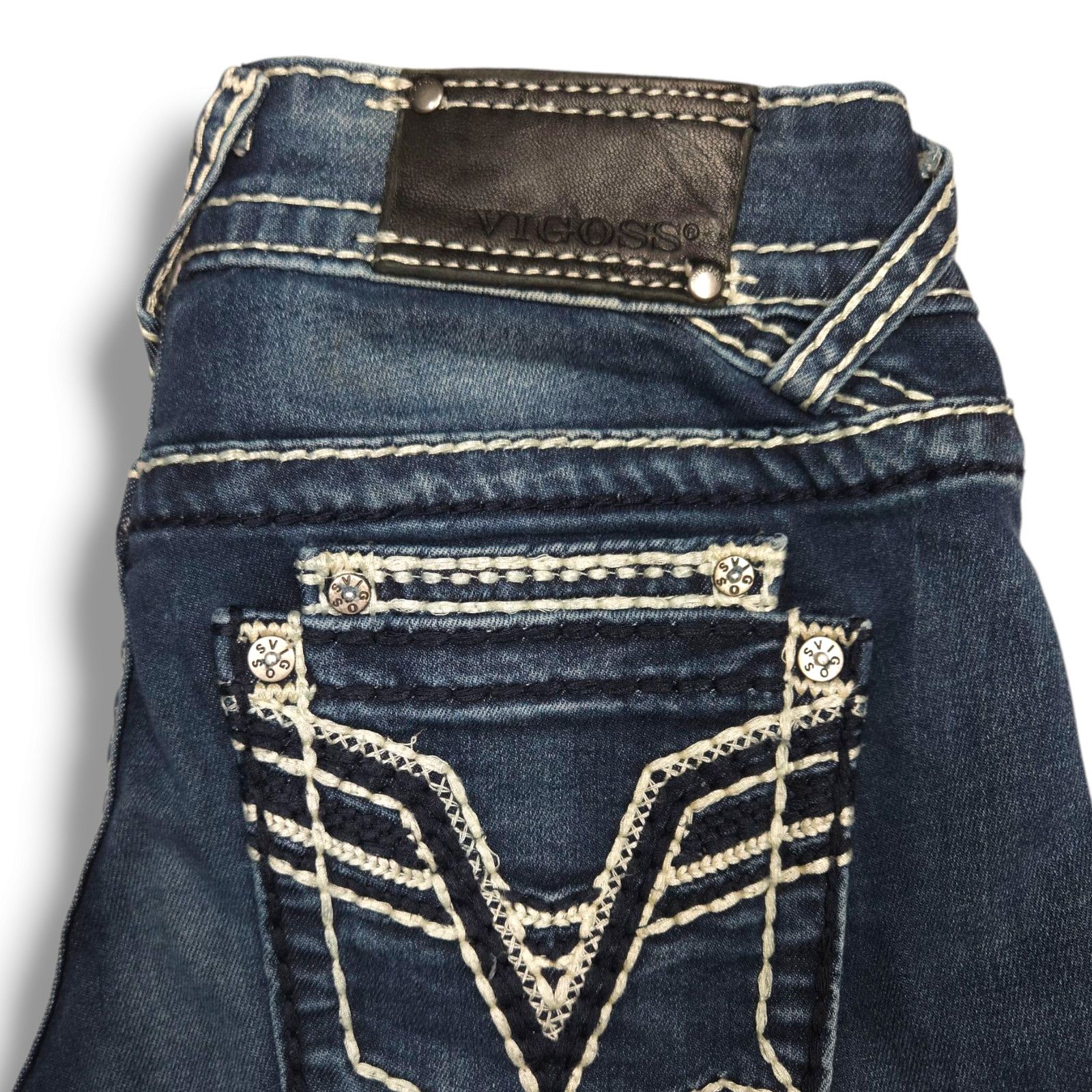 Other EUC Vigoss Dublin Low Rise Denim Skinny Jeans Sz. 1/2x31 Size 26" / US 2 / IT 38 - 4 Thumbnail