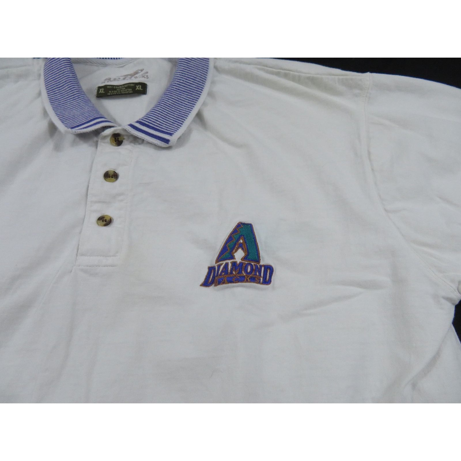 Other Diamondbacks Polo Shirt White Purple Sz XL 1990s Size US XL / EU 56 / 4 - 3 Thumbnail