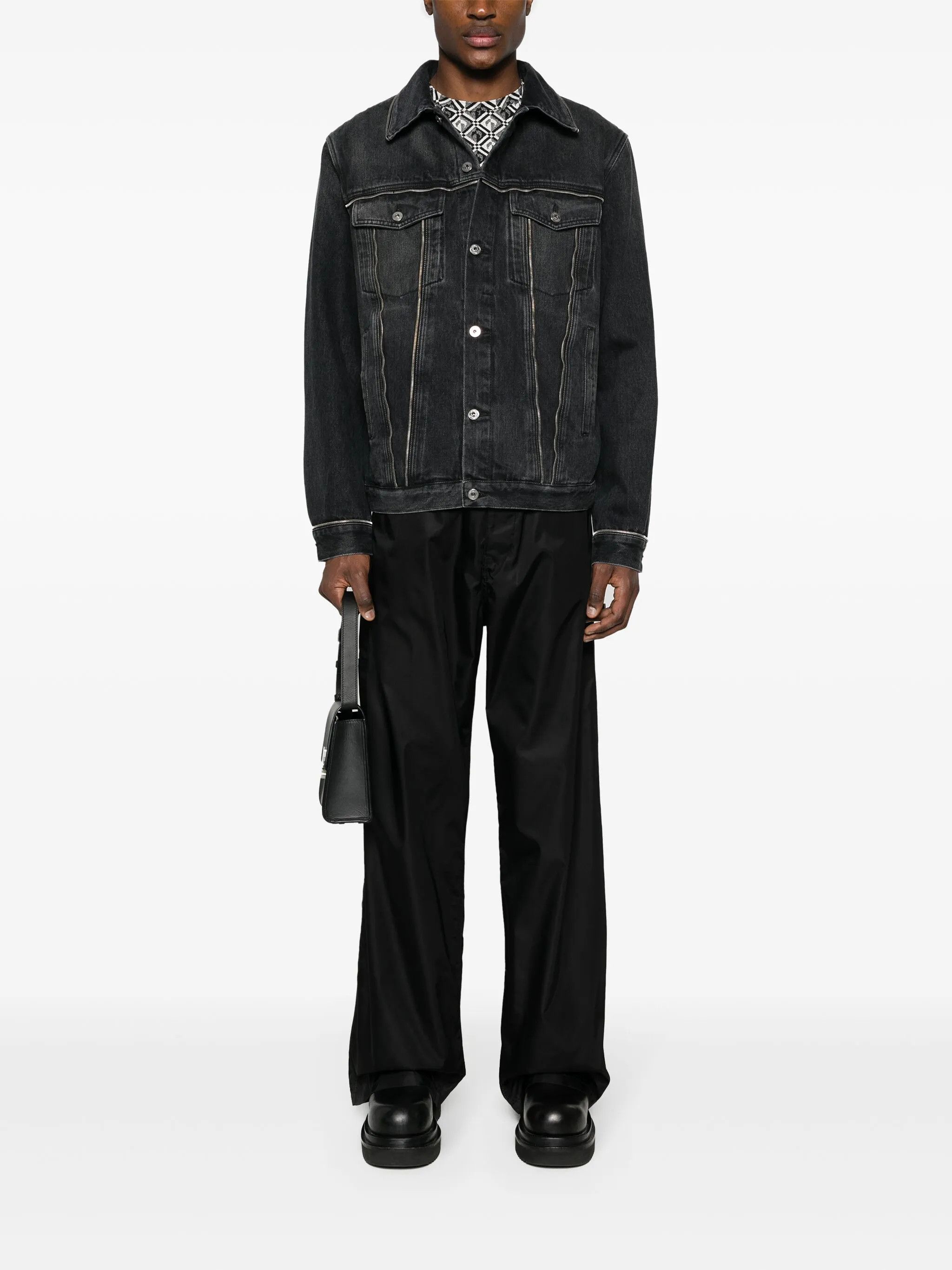 Off-White o1y0225 Denim Jacket in Black Size US XXL / EU 58 / 5 - 5 Thumbnail