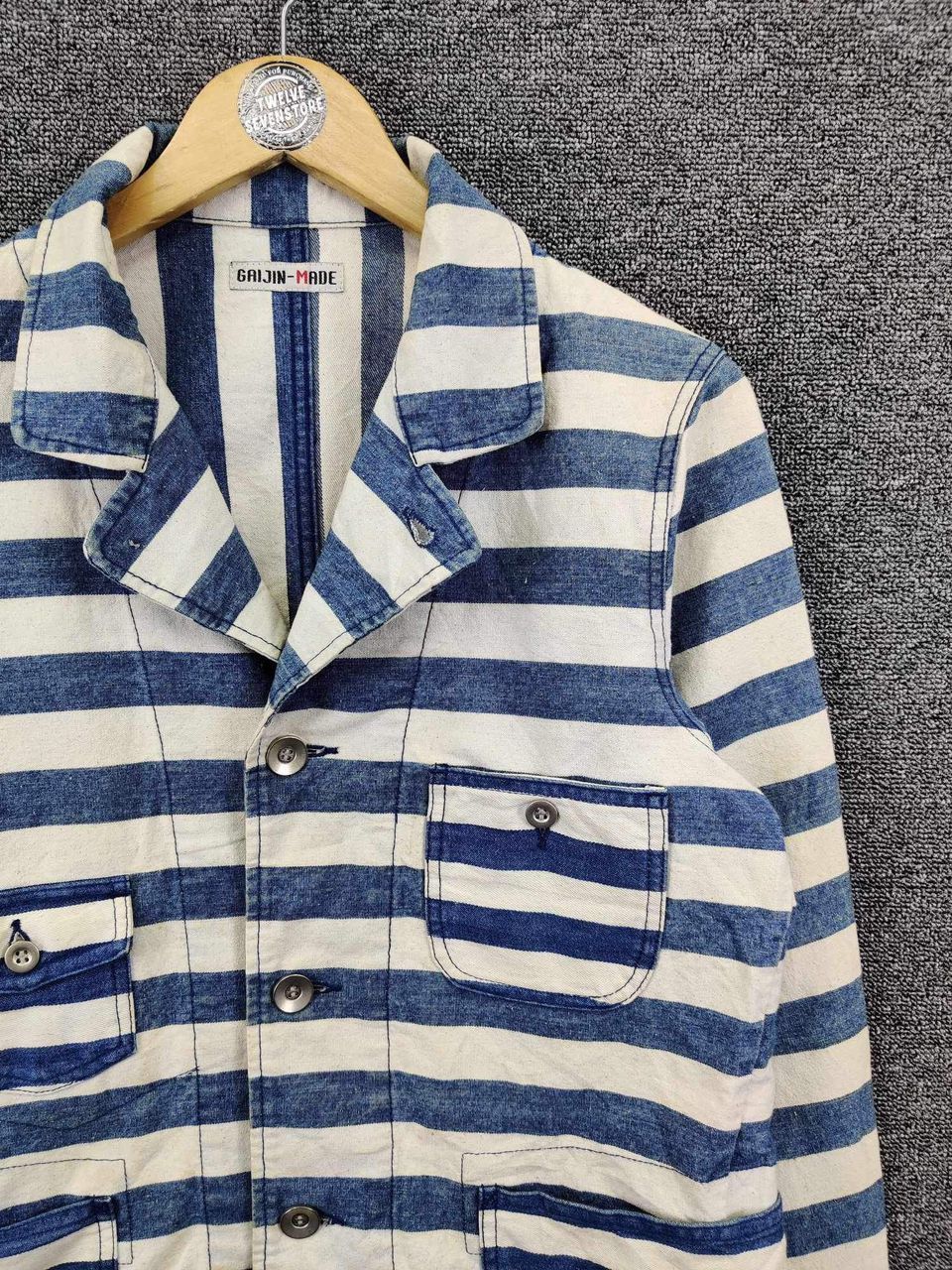 Vintage Vintage Gaijin Made Stripe Jacket Size US M / EU 48-50 / 2 - 7 Thumbnail