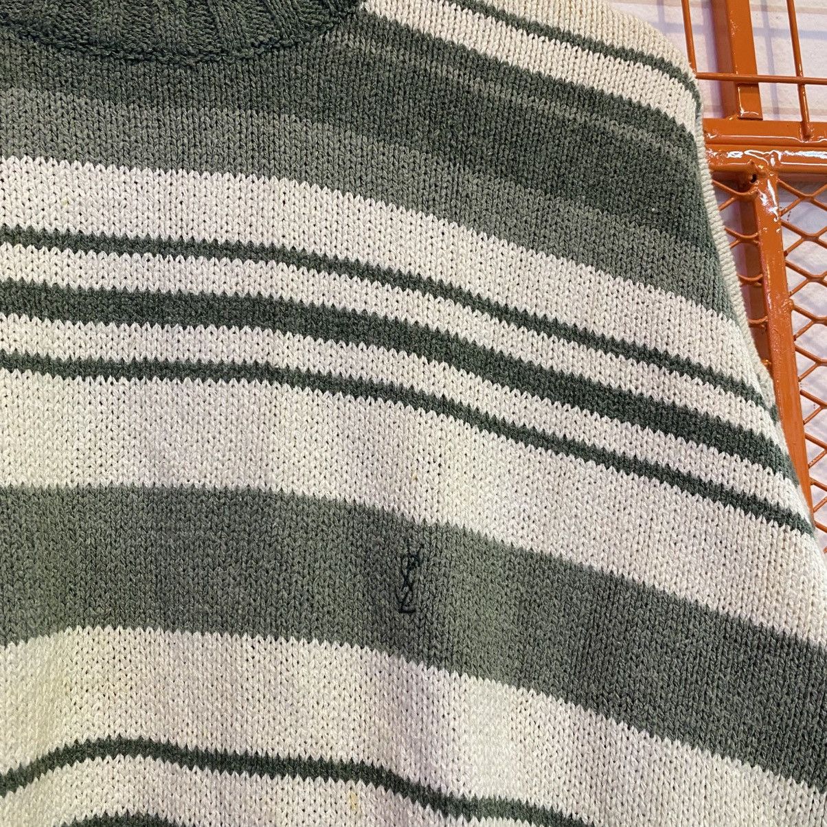 Yves Saint Laurent Vintage YvesSaintLaurent Sweater Knitwear Stripes Size US L / EU 52-54 / 3 - 4 Thumbnail