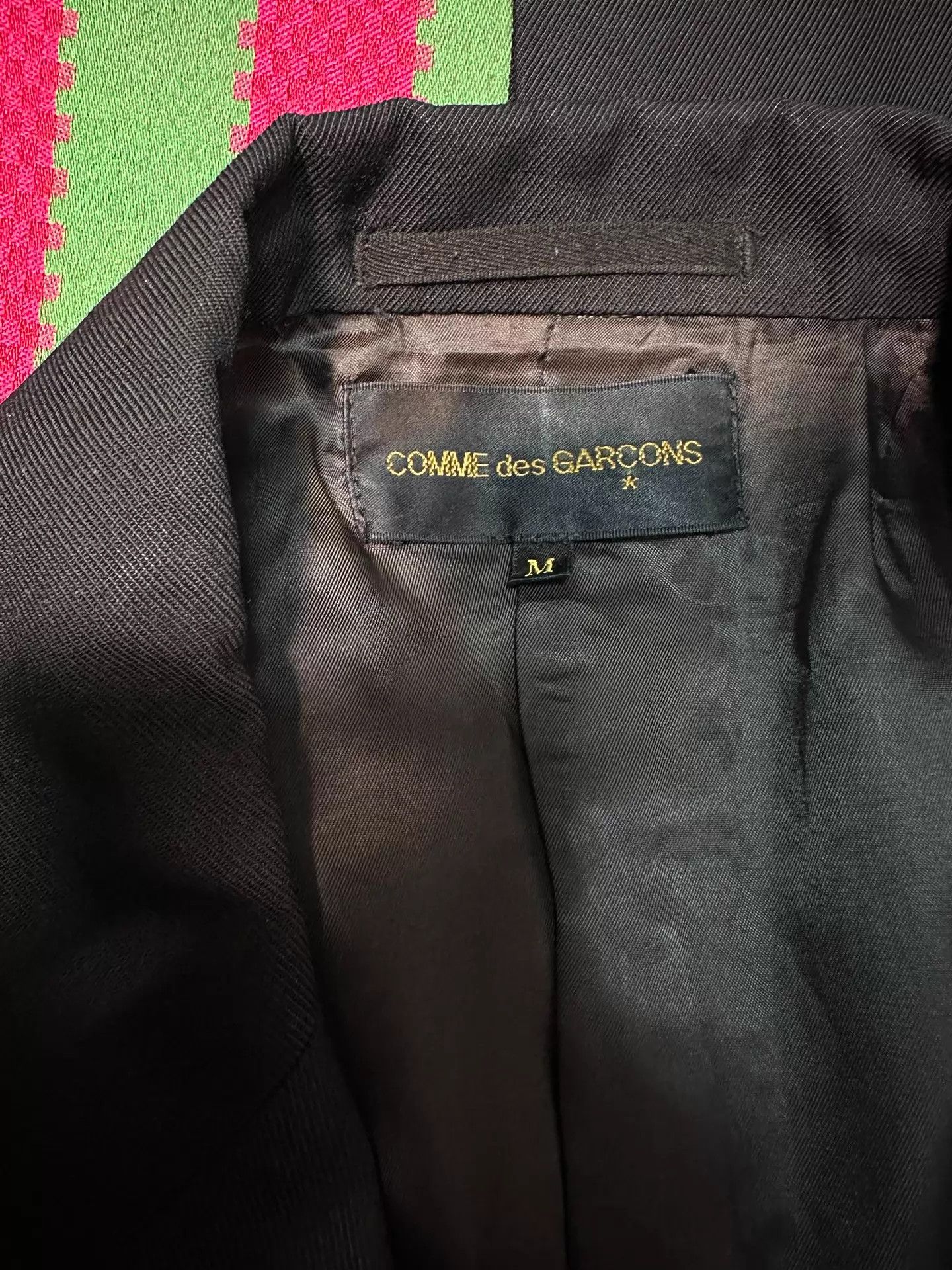 Comme des Garcons CDG Deconstructed Colorblock Black Wool Suit Jacket Size US M / EU 48-50 / 2 - 4 Thumbnail