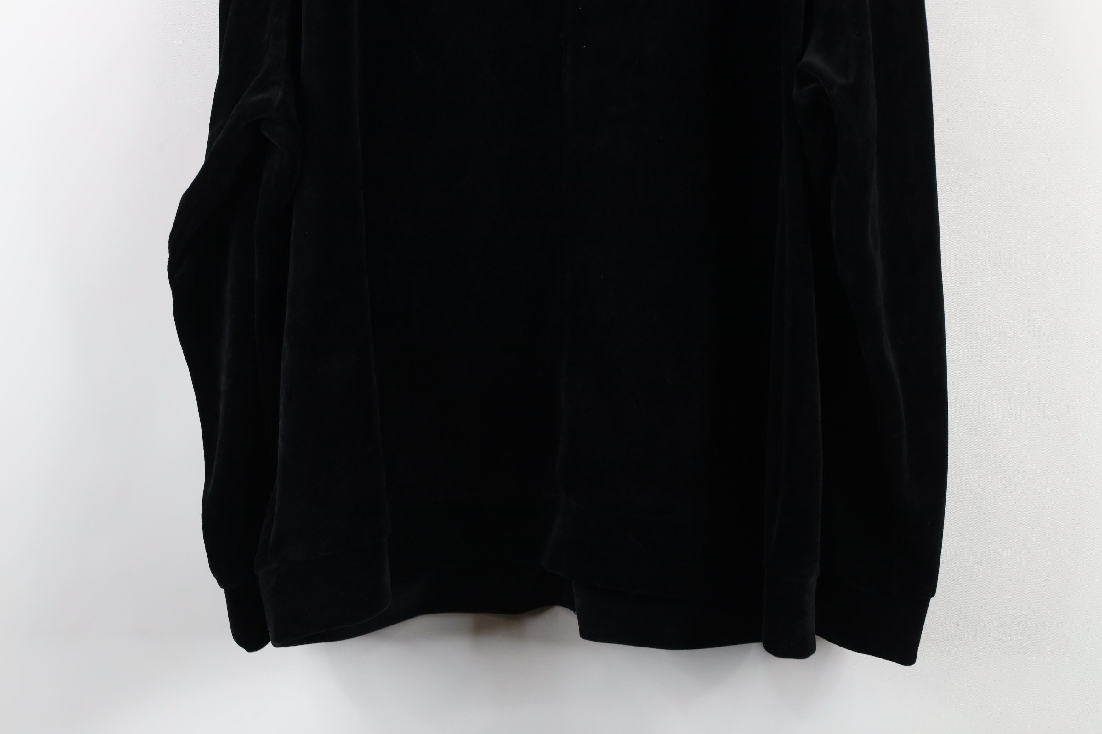 Ralph Lauren × Vintage Vintage 90s Ralph Lauren Full Zip Hoodie Sweatshirt Black Size XXL / US 16-18 / IT 52-54 - 10 Thumbnail