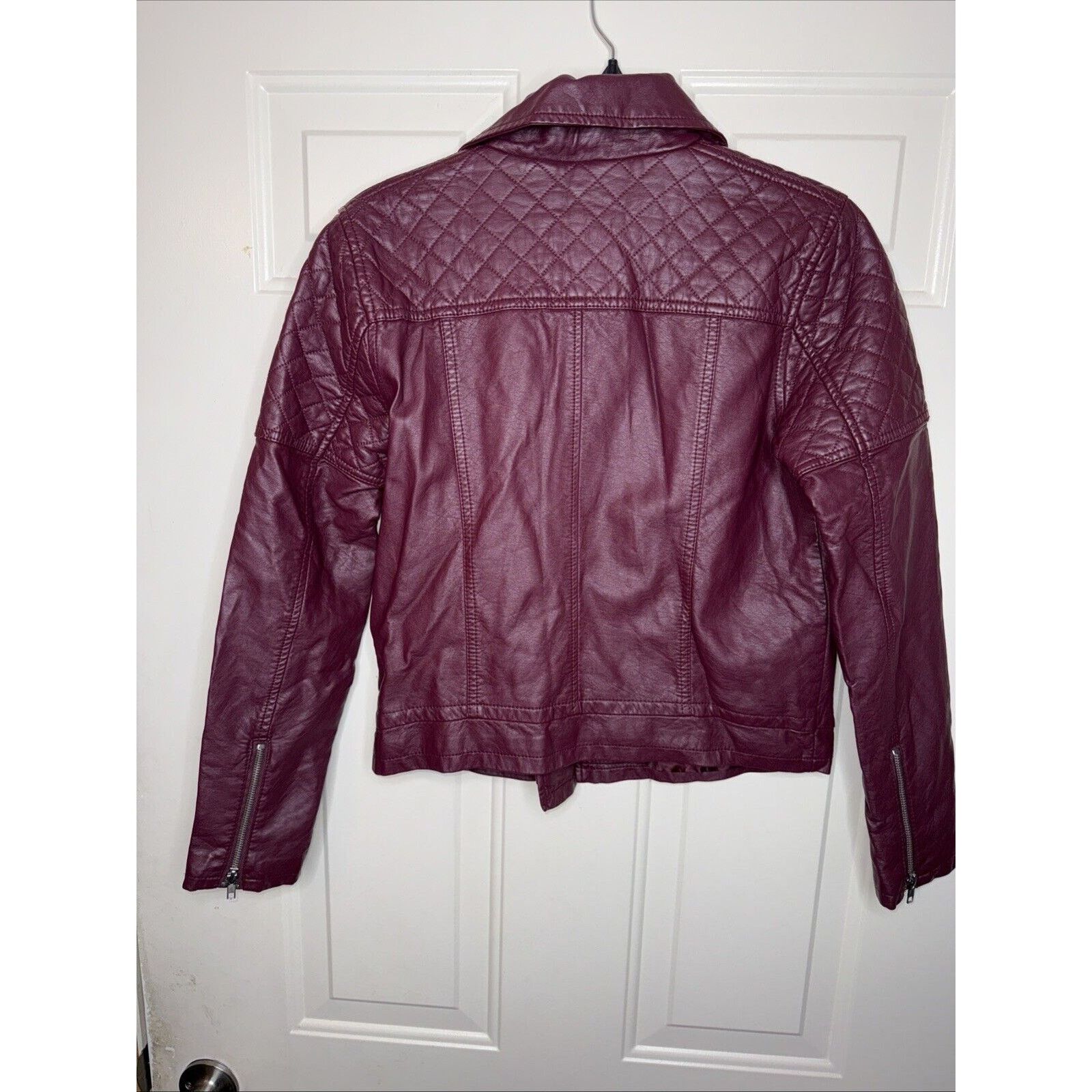 Forever 21 Forever 21 Leather Motorcycle Jacket Women’s Small Bomber Size S / US 4 / IT 40 - 8 Thumbnail