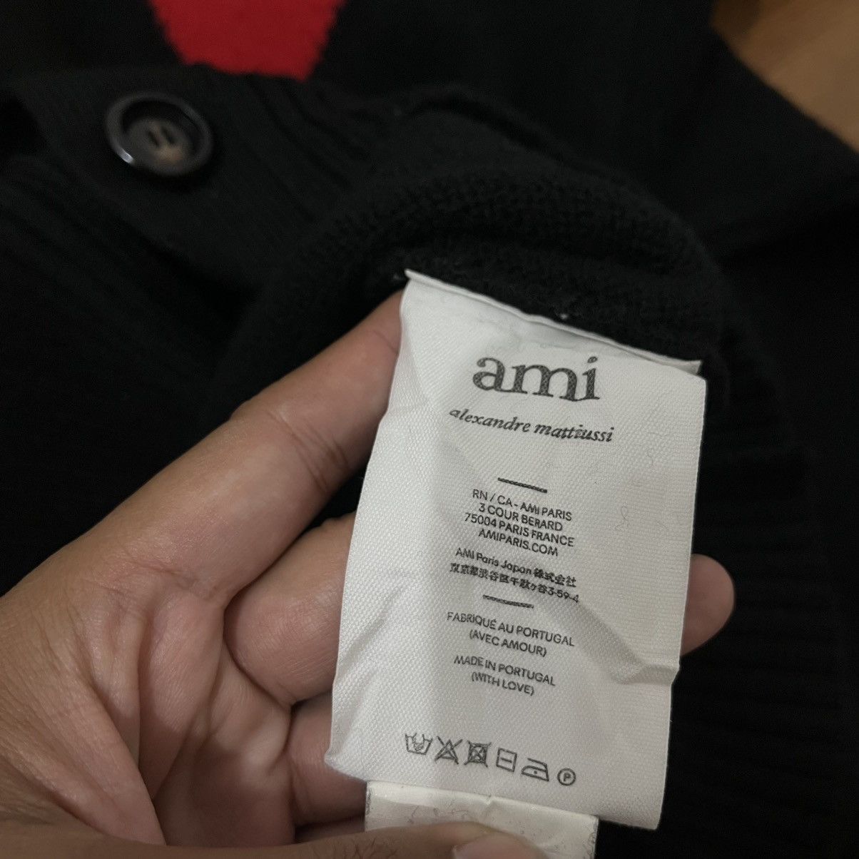 AMI AMI Paris Red De Coeur Cardigan Size US M / EU 48-50 / 2 - 8 Thumbnail