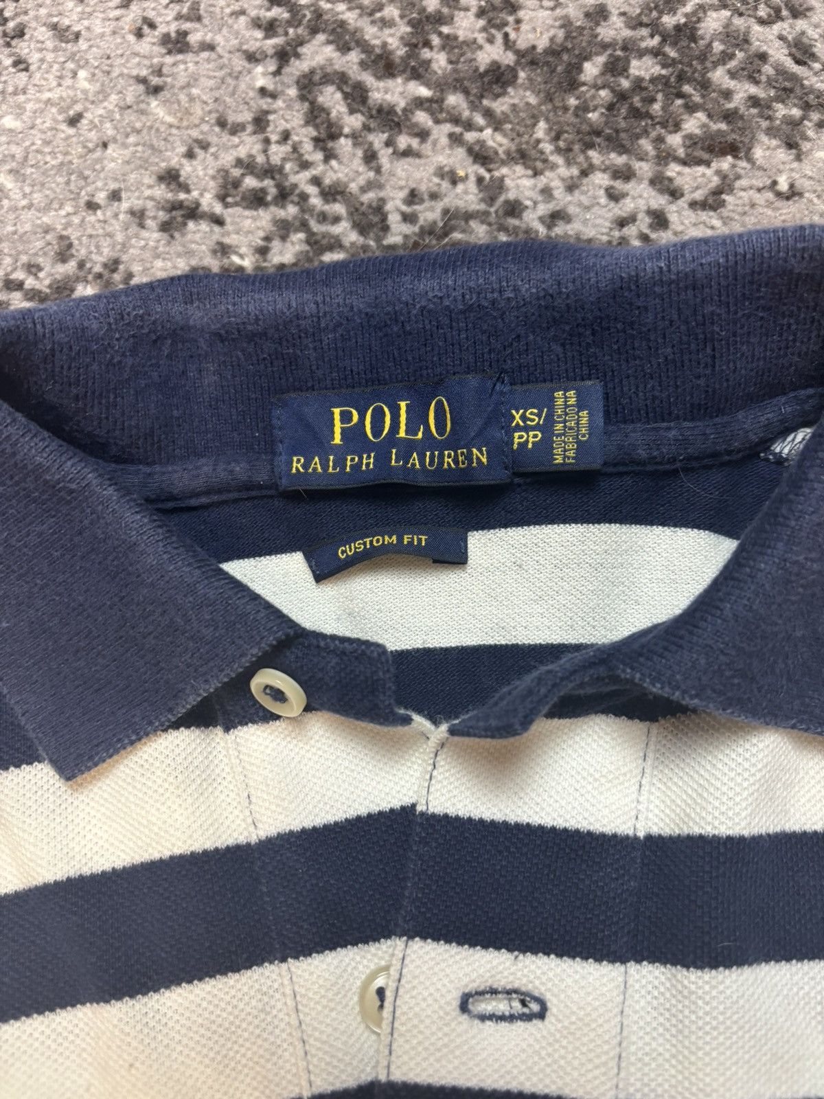 Polo Ralph Lauren × Vintage Polo Ralph Lauren Stripe Cotton Pocket logo Size XS / US 0-2 / IT 36-38 - 3 Thumbnail
