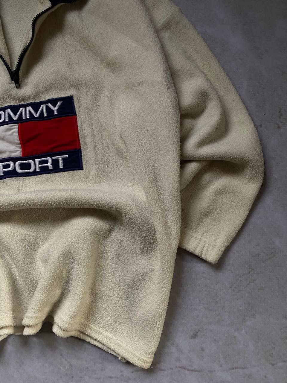 Tommy Hilfiger × Vintage Vintage Tommy Hilfiger Sport Big Logo 1/4 Zip Fleece Y2K Size US M / EU 48-50 / 2 - 3 Thumbnail